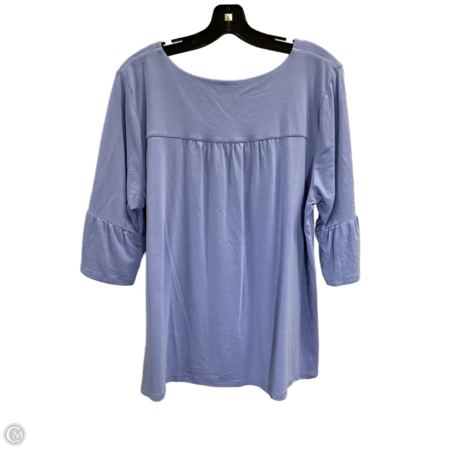 Top 3/4 Sleeve By J. Jill In Purple, Size: L