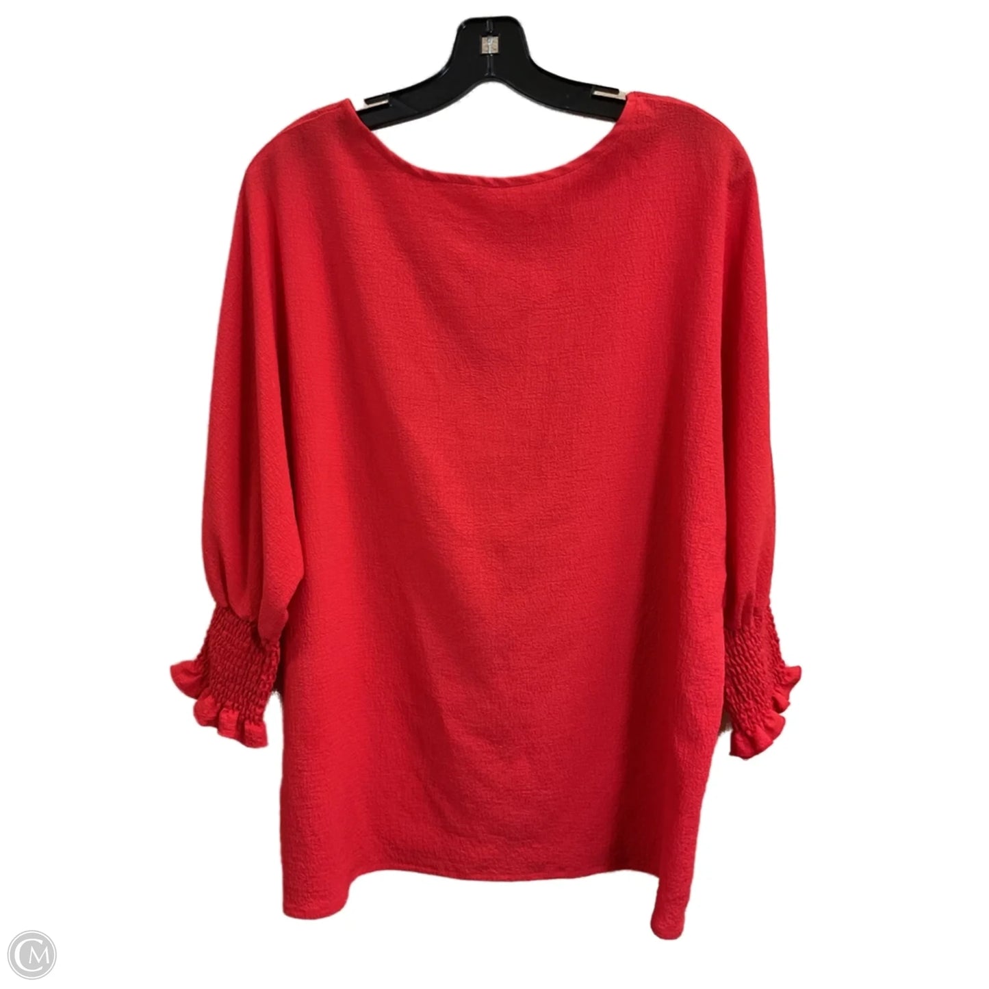 Top 3/4 Sleeve By Clothes Mentor In Orange, Size: Xl