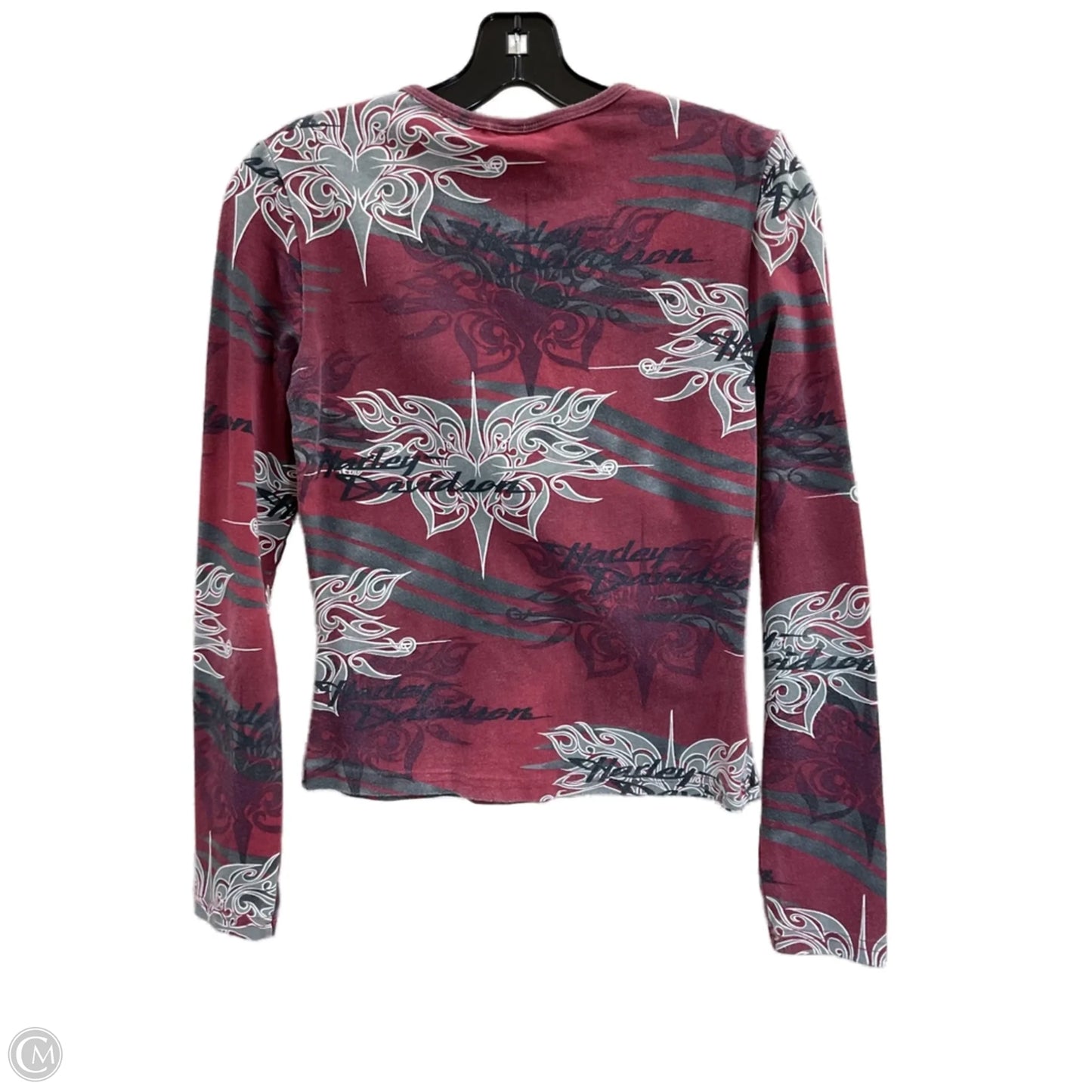 Top Long Sleeve By Harley Davidson In Red, Size: Xs