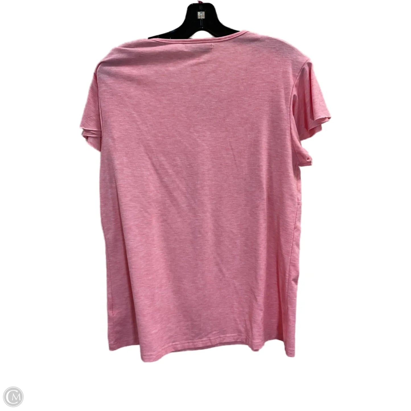 Top Short Sleeve By Misslook In Pink, Size: M