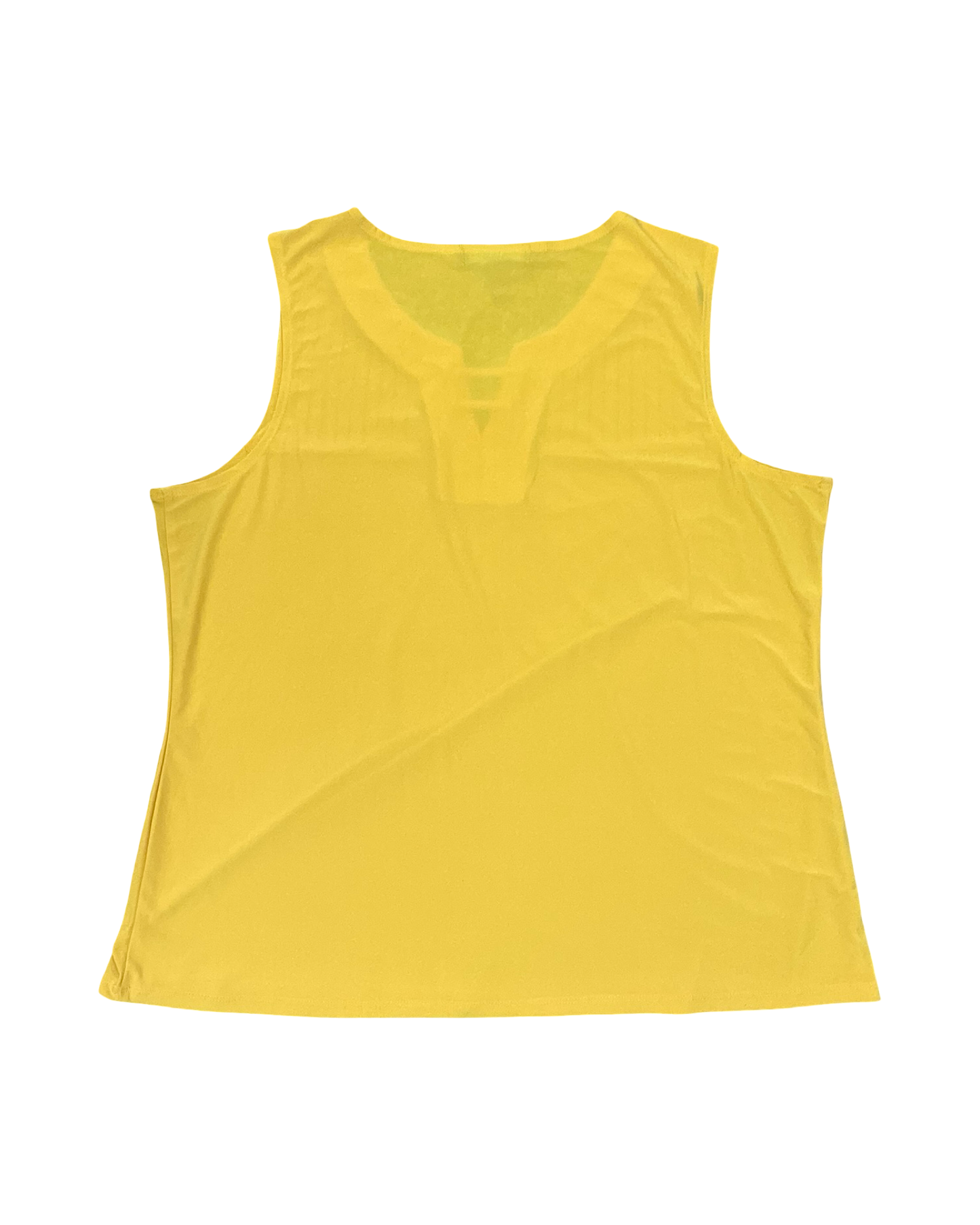 Top Sleeveless By Clothes Mentor In Yellow, Size:2X