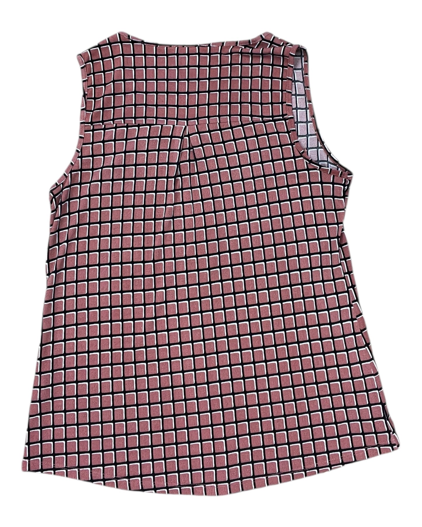 Top Sleeveless By Clothes Mentor In Brown & White, Size:L