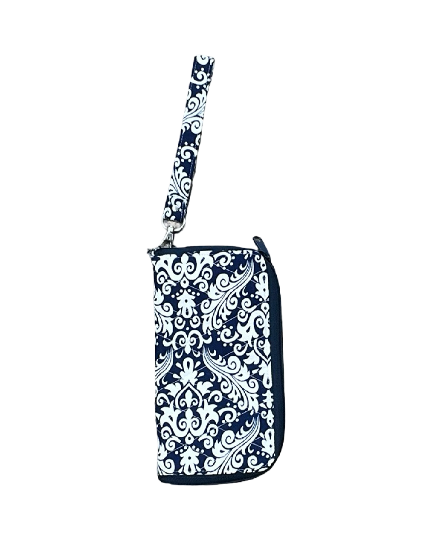 Wristlet By Clothes Mentor In Blue & White, Size:Medium