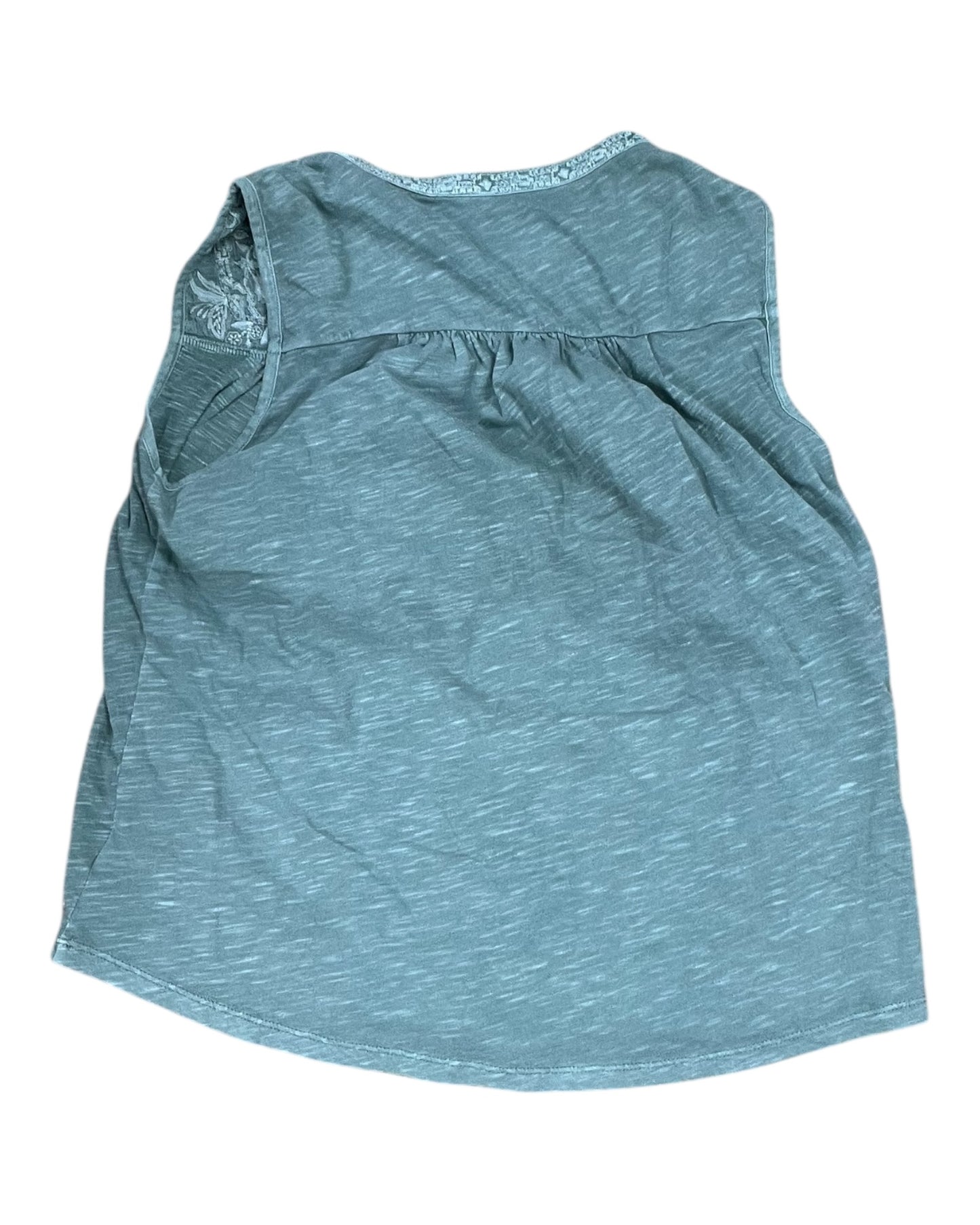 Top Sleeveless By Lucky Brand In Green, Size:M