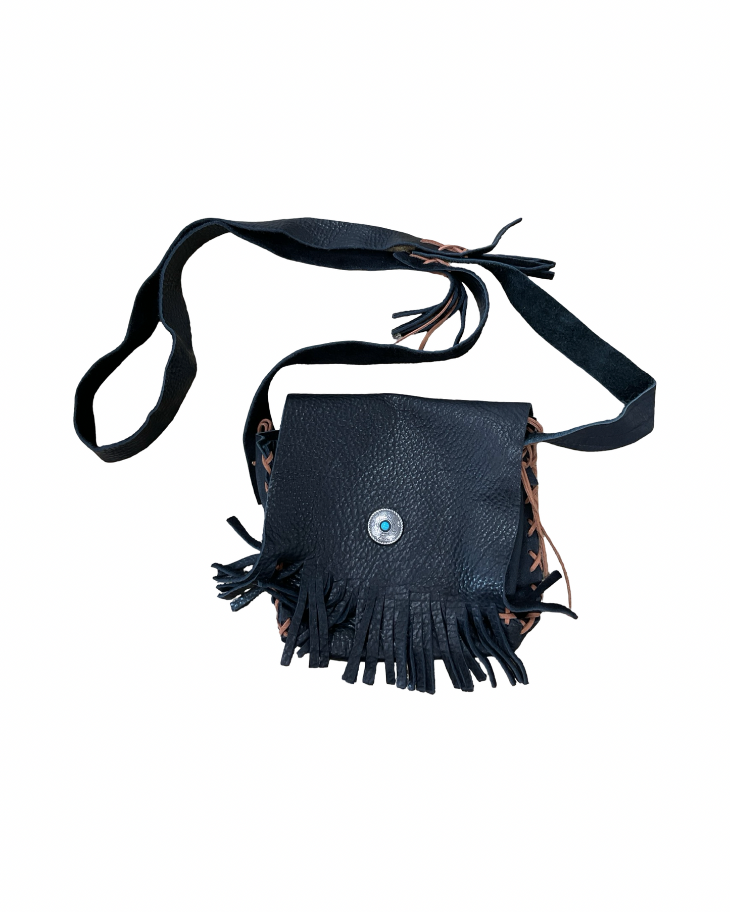 Crossbody Leather By Clothes Mentor In Black, Size:Small