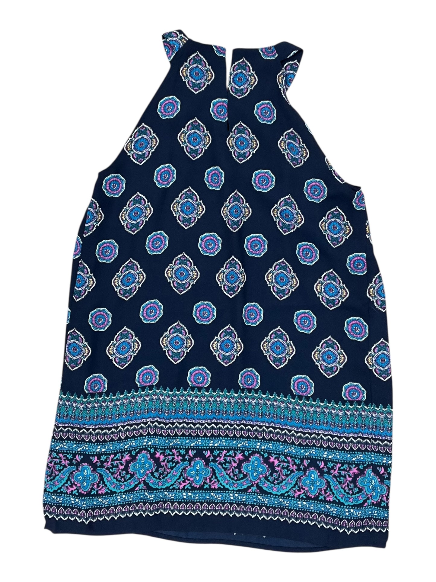 Dress Casual Midi By Artisan Ny In Blue & Pink, Size:M