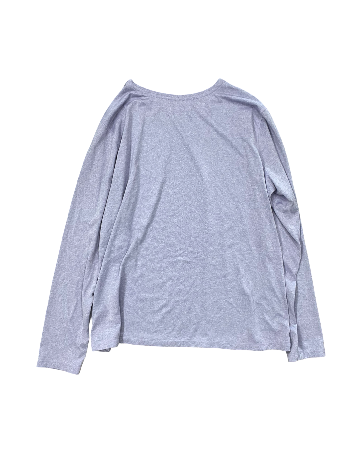 Athletic Top Ls Collar By Athletic Works In Purple, Size:1X
