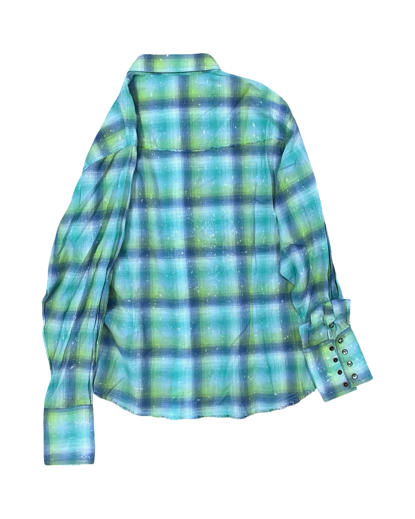 Blouse Ls By Clothes Mentor In Green, Size:1X