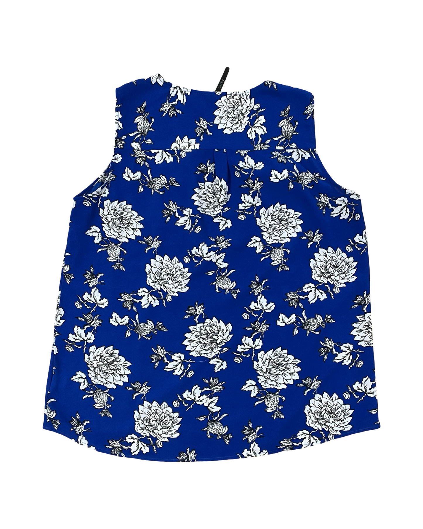 Top Sleeveless By Clothes Mentor In Blue & White, Size:Xl