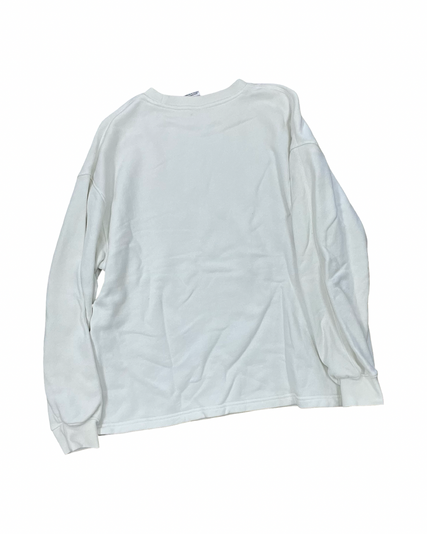 Athletic Top Ls Crewneck By Nike In Cream, Size:S