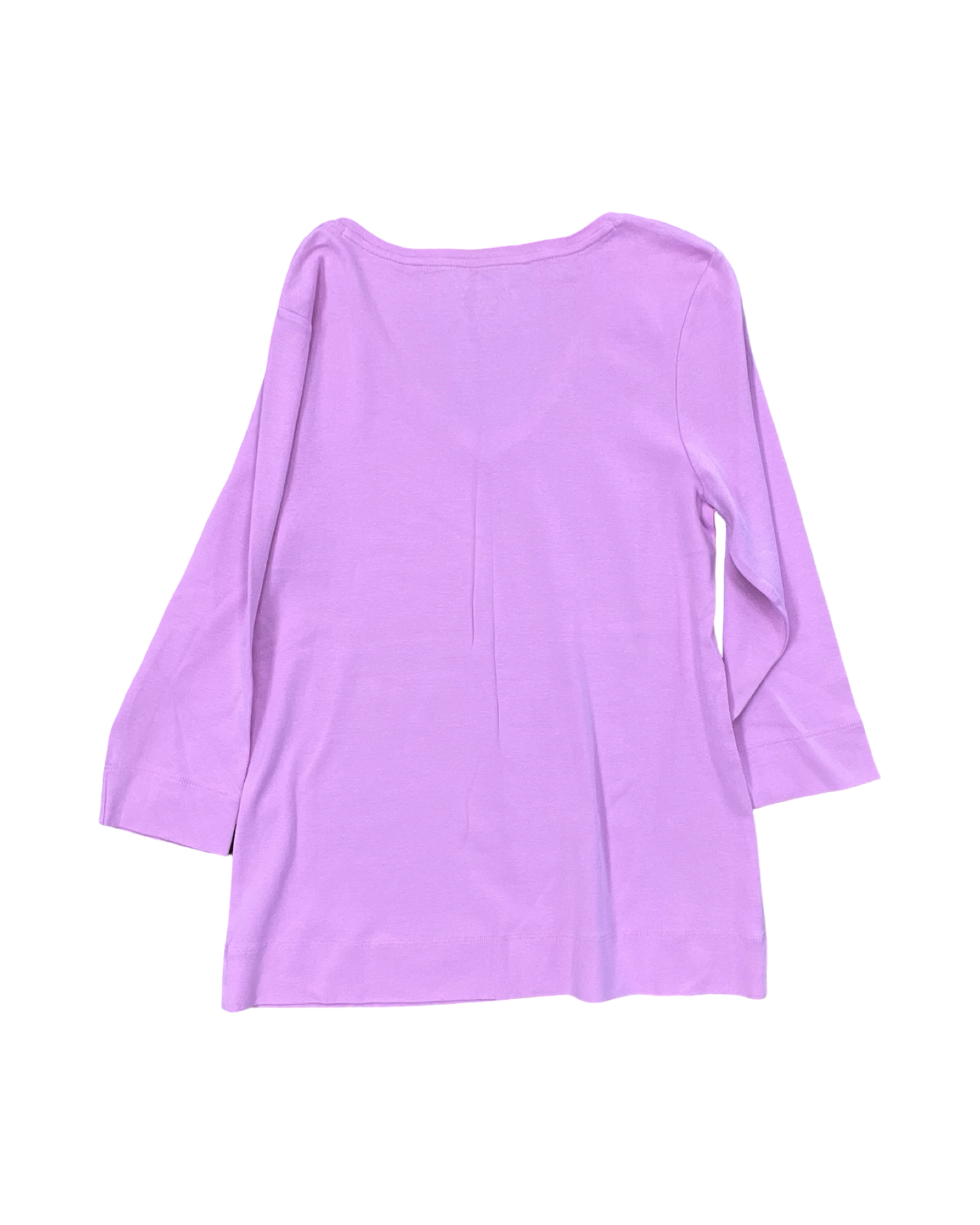 Top 3/4 Sleeve By Chicos In Pink, Size:S