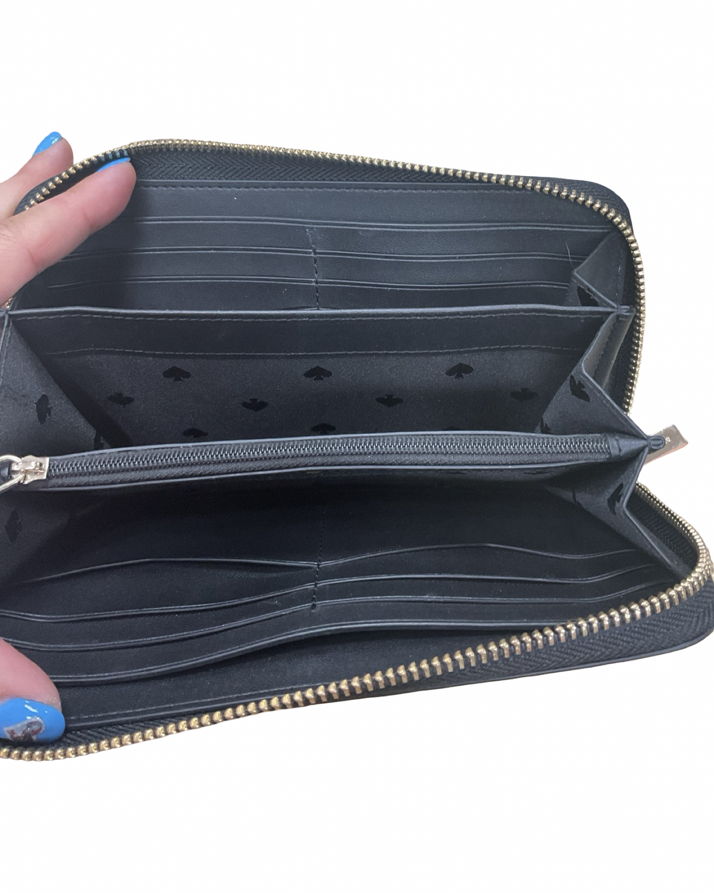 Wallet Designer By Kate Spade In Black & Tan, Size:Medium
