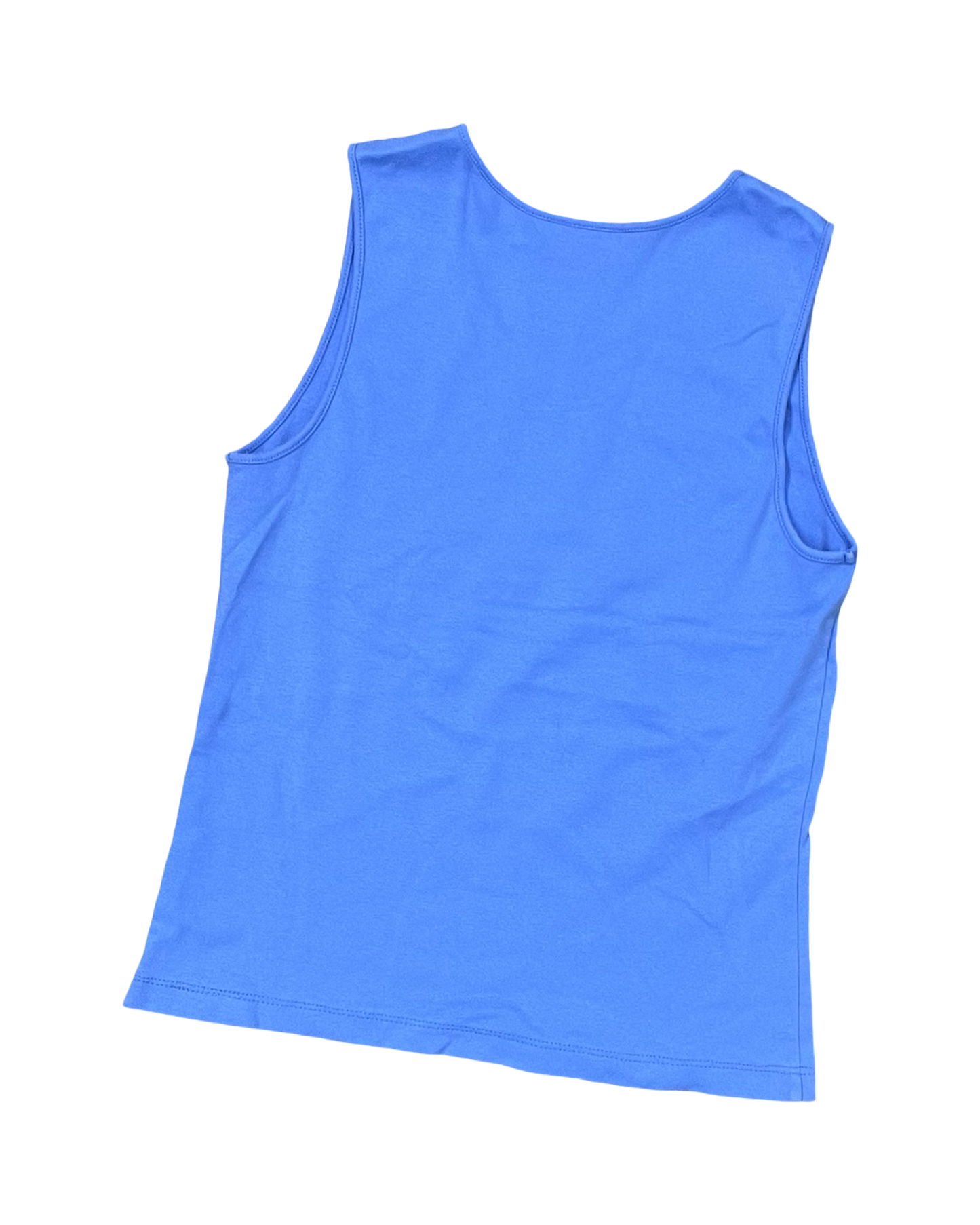 Top Sleeveless Basic By Croft And Barrow In Blue, Size:M