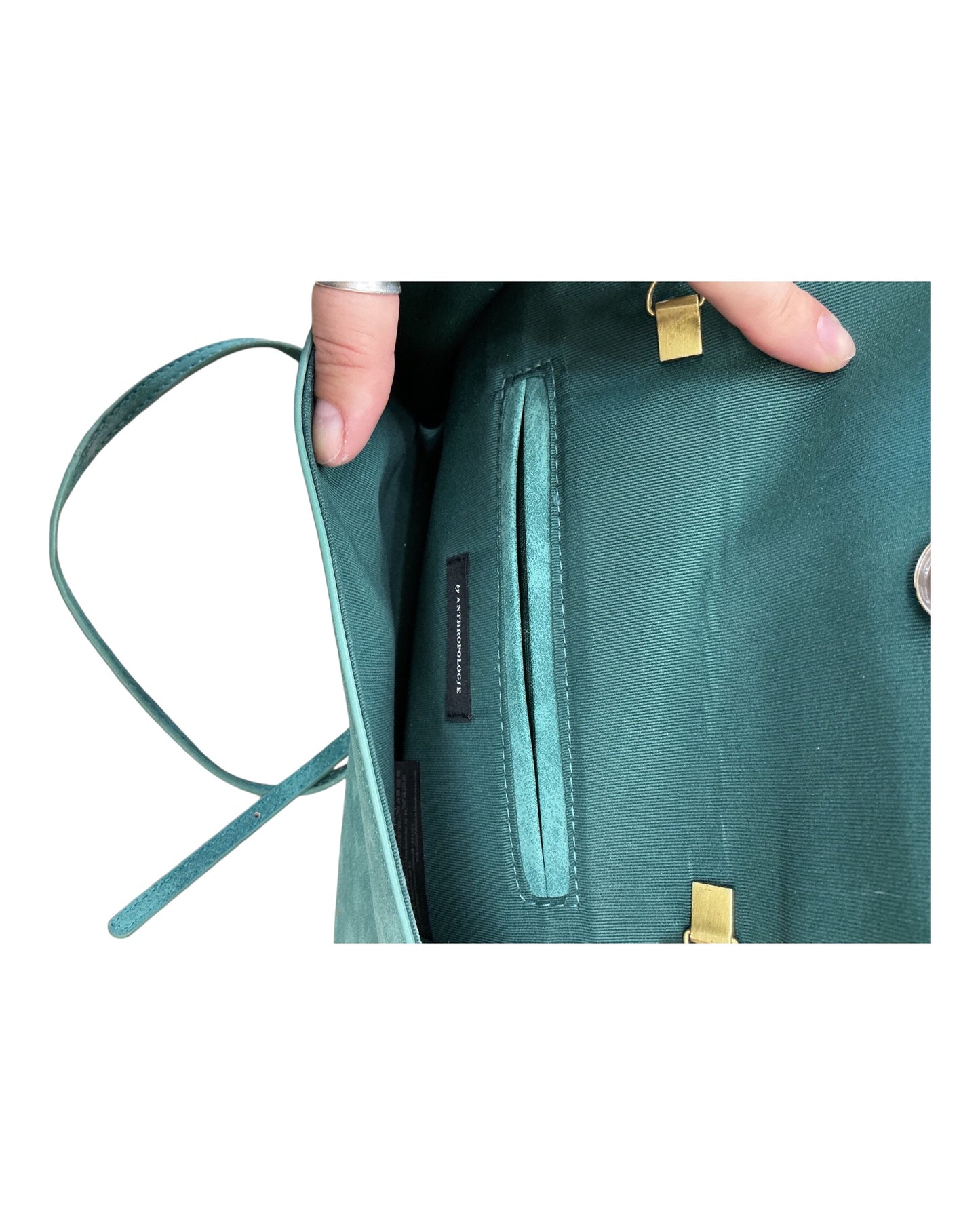 Crossbody By Anthropologie In Green, Size:Small