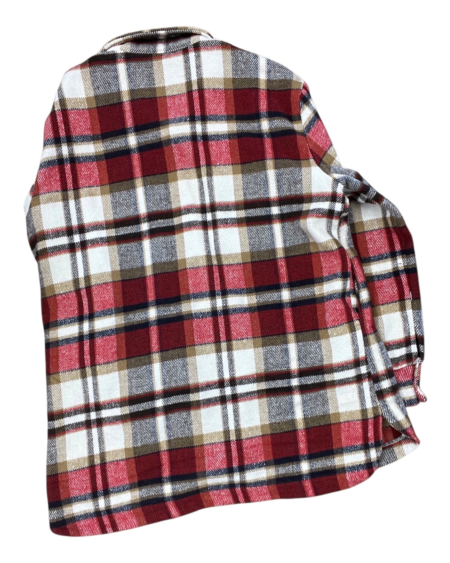 Jacket Shirt By Clothes Mentor In Red & White, Size:Xl