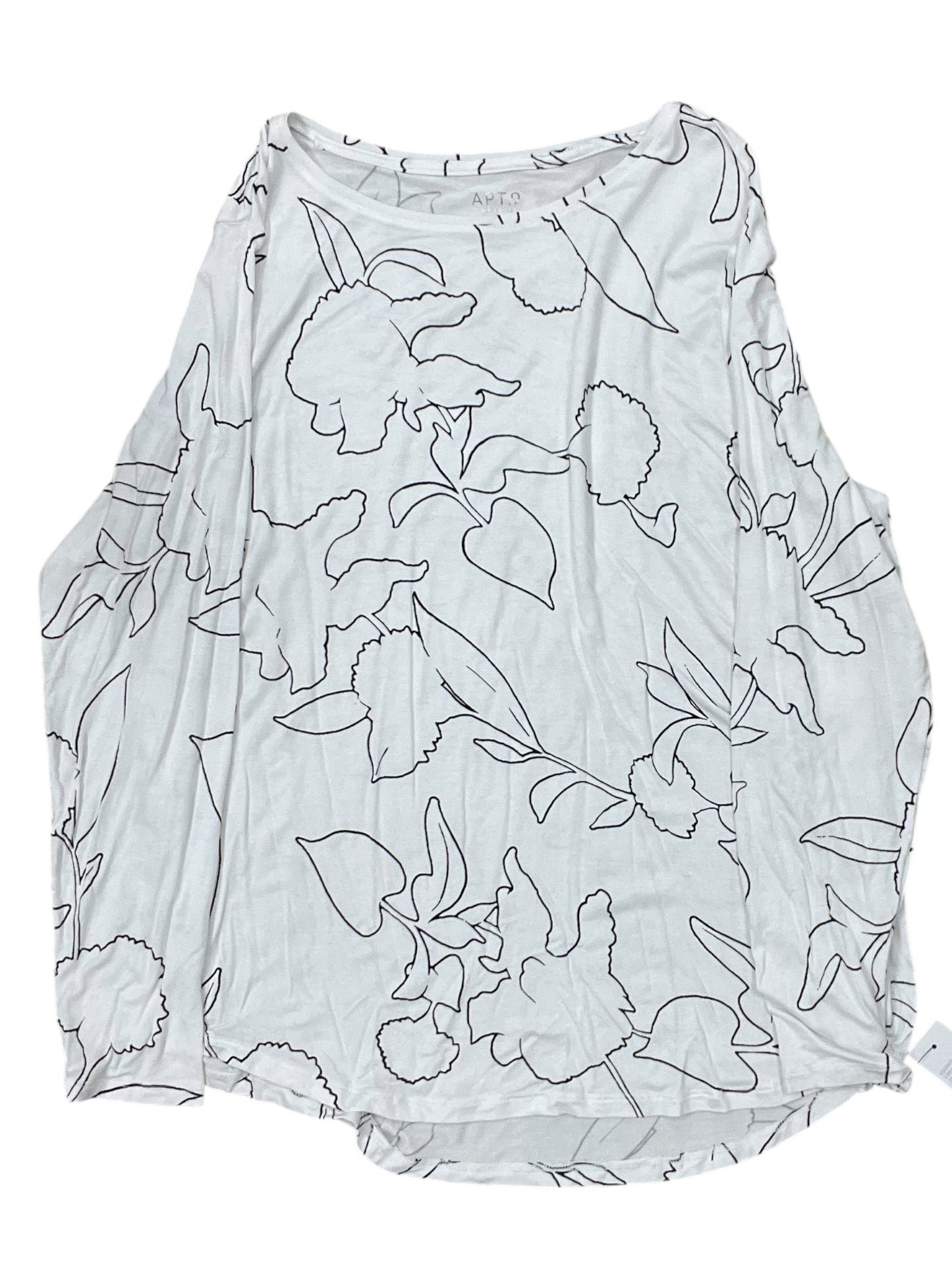 Top Ls By Apt 9 In White, Size:Xl