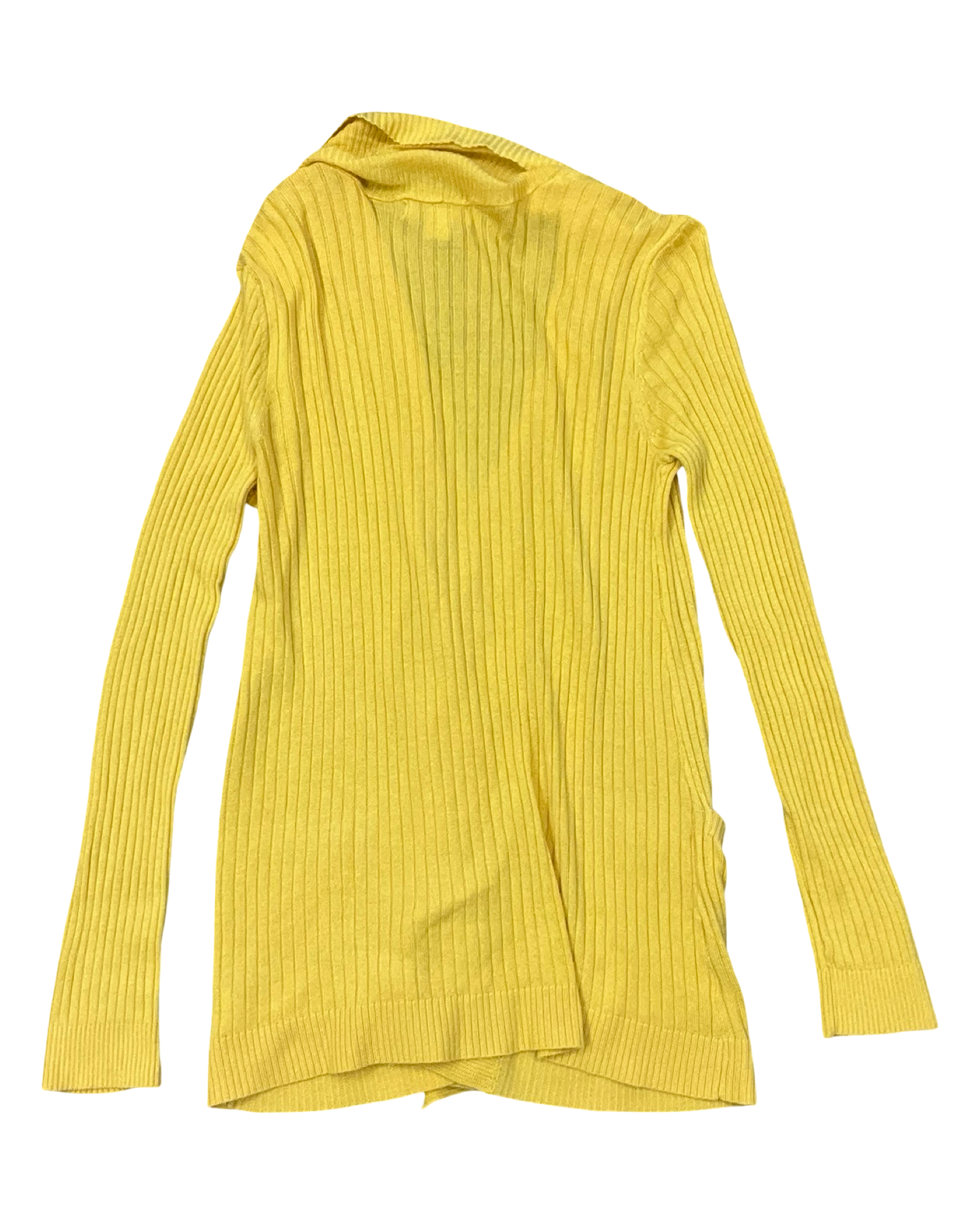 Cardigan By Liz Claiborne In Yellow, Size:S