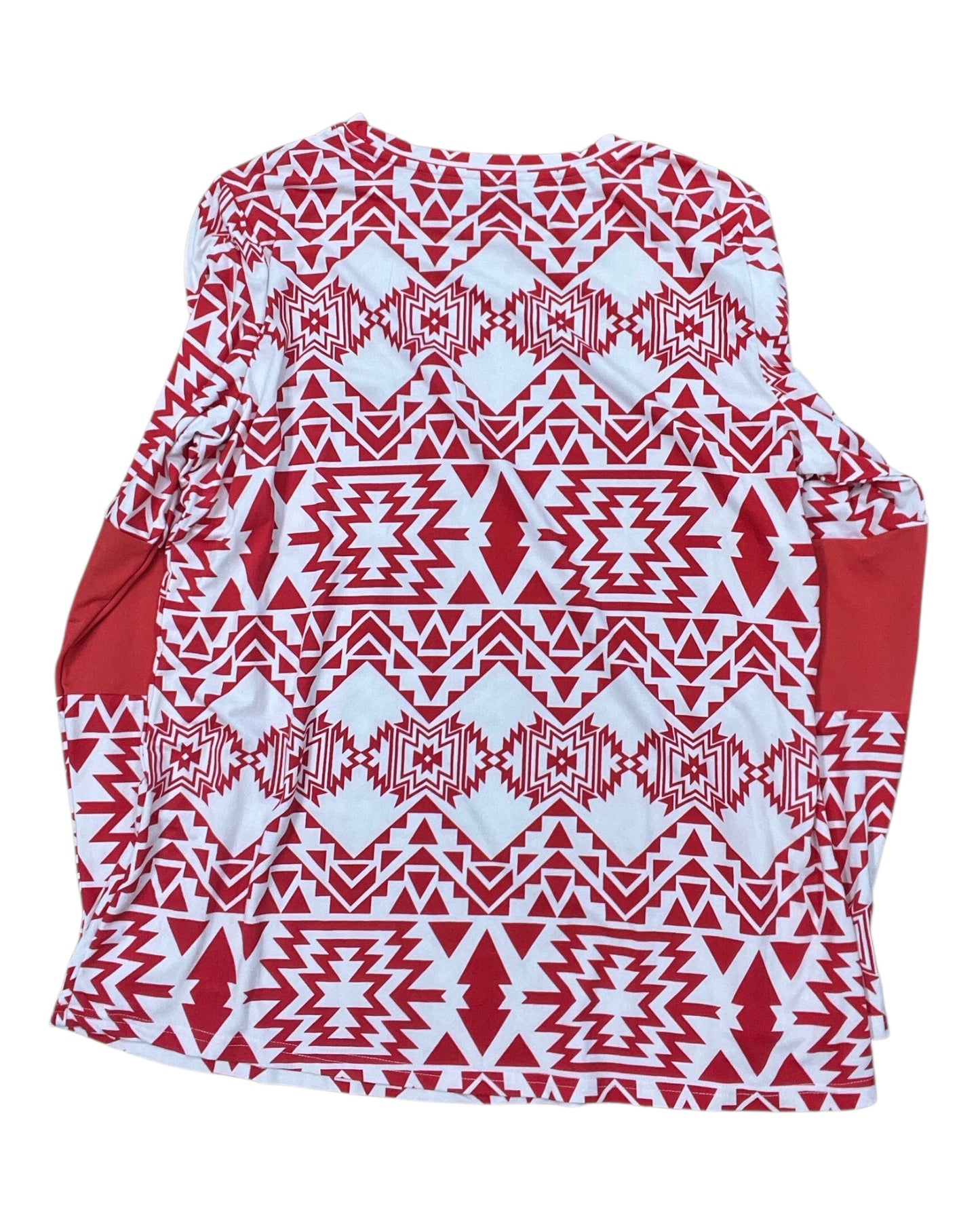 Top Ls By Clothes Mentor In Red & White, Size:2X