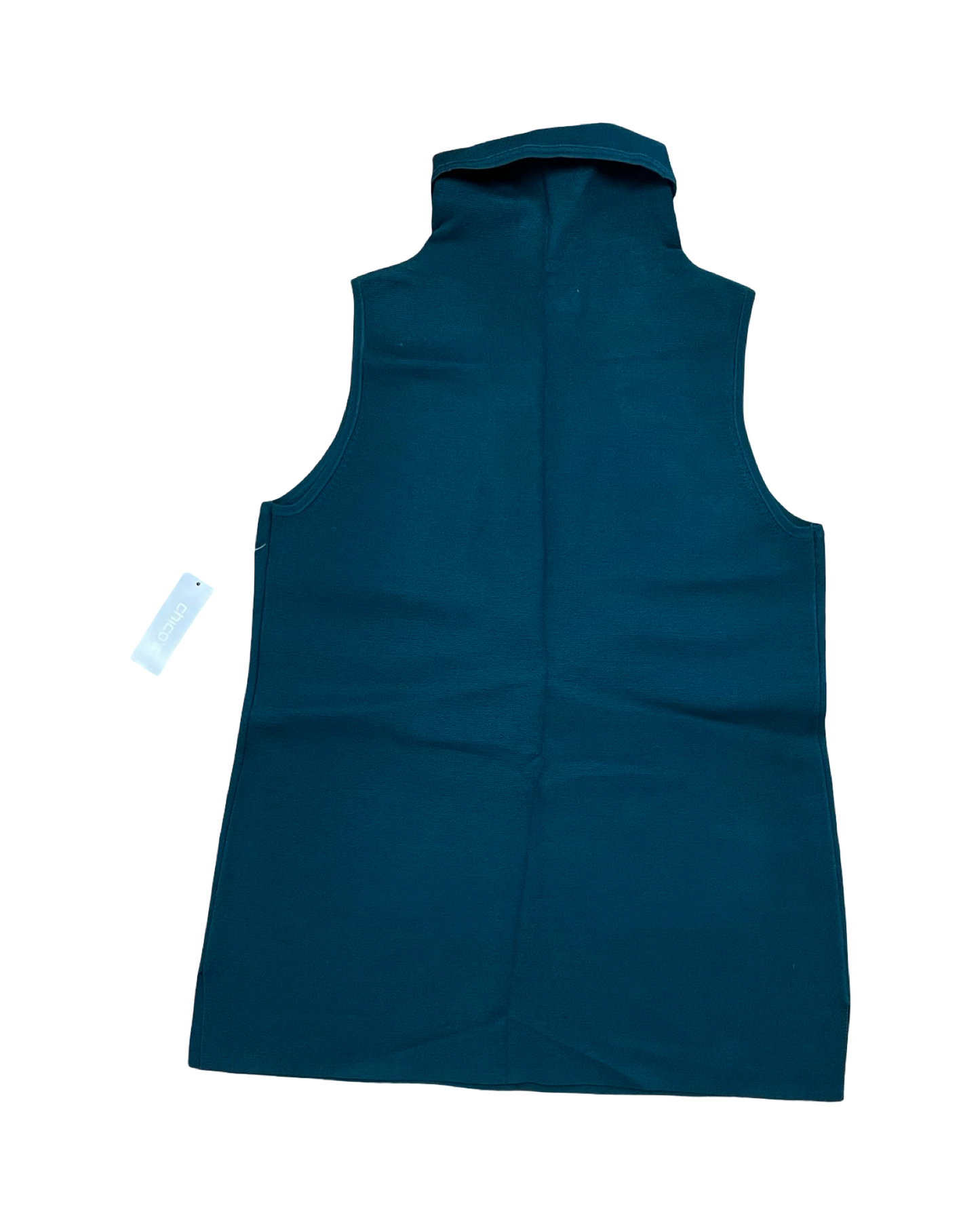 Top Sleeveless By Chicos In Green, Size:S