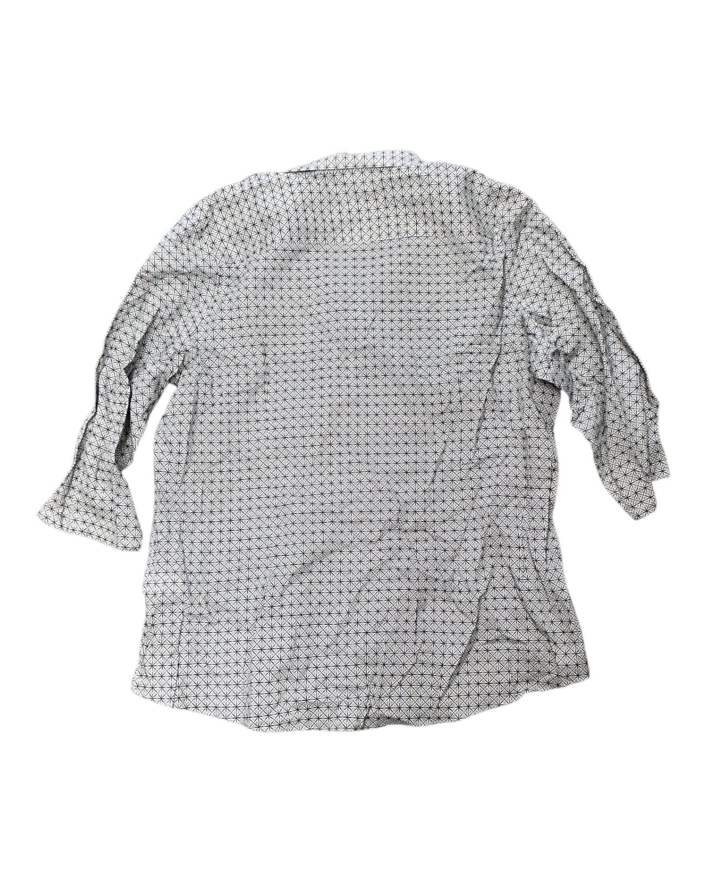 Blouse Ls By Cabelas In Black & Grey, Size:2X