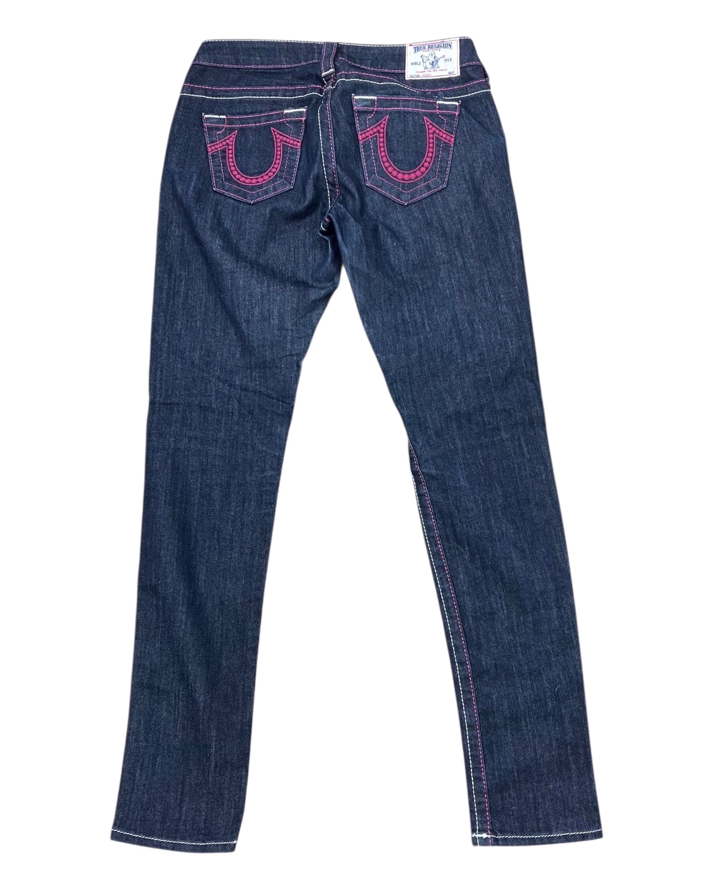 Jeans Boot Cut By True Religion In Blue Denim, Size:6