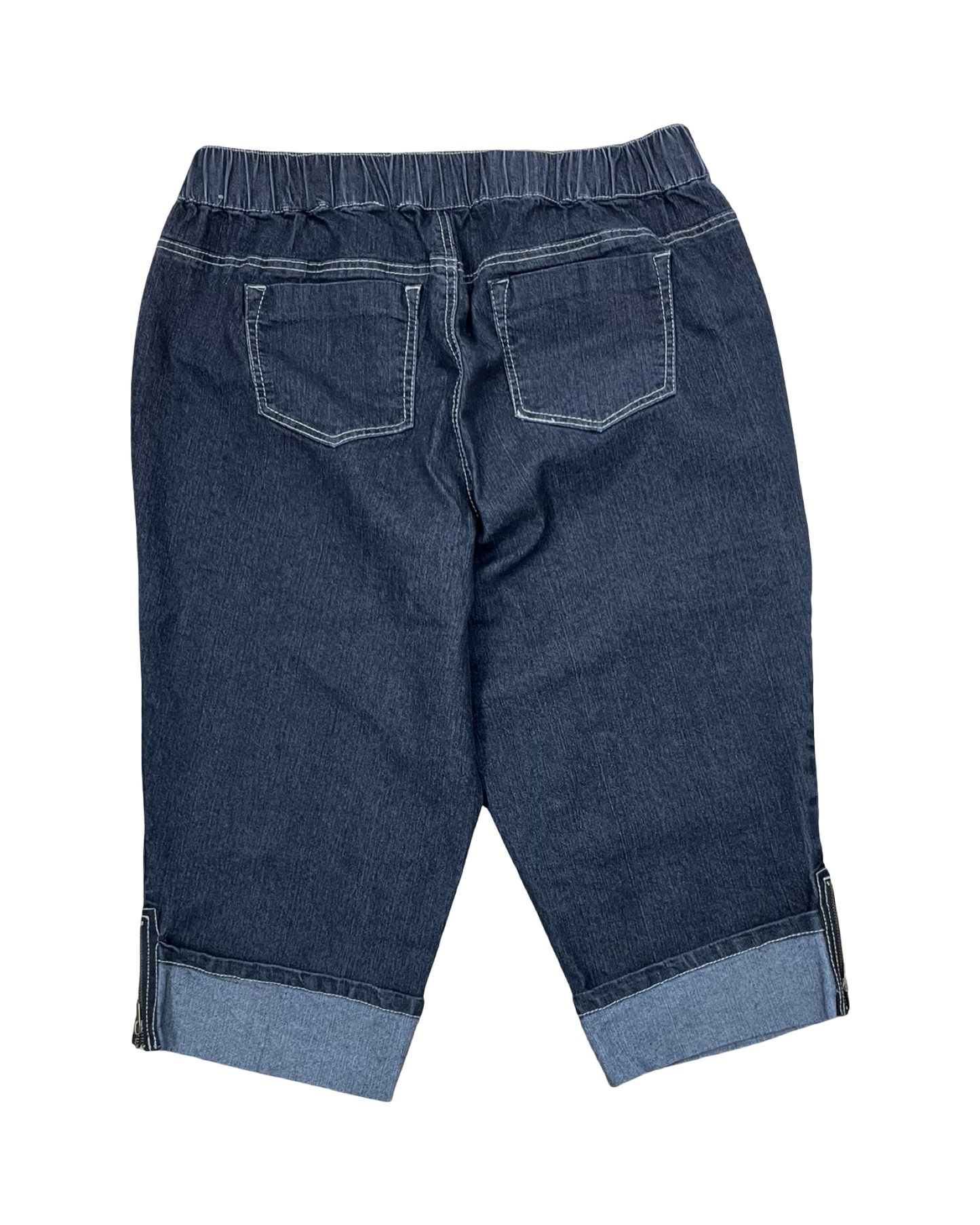 Jeans Cropped By Essentials In Black, Size:2X