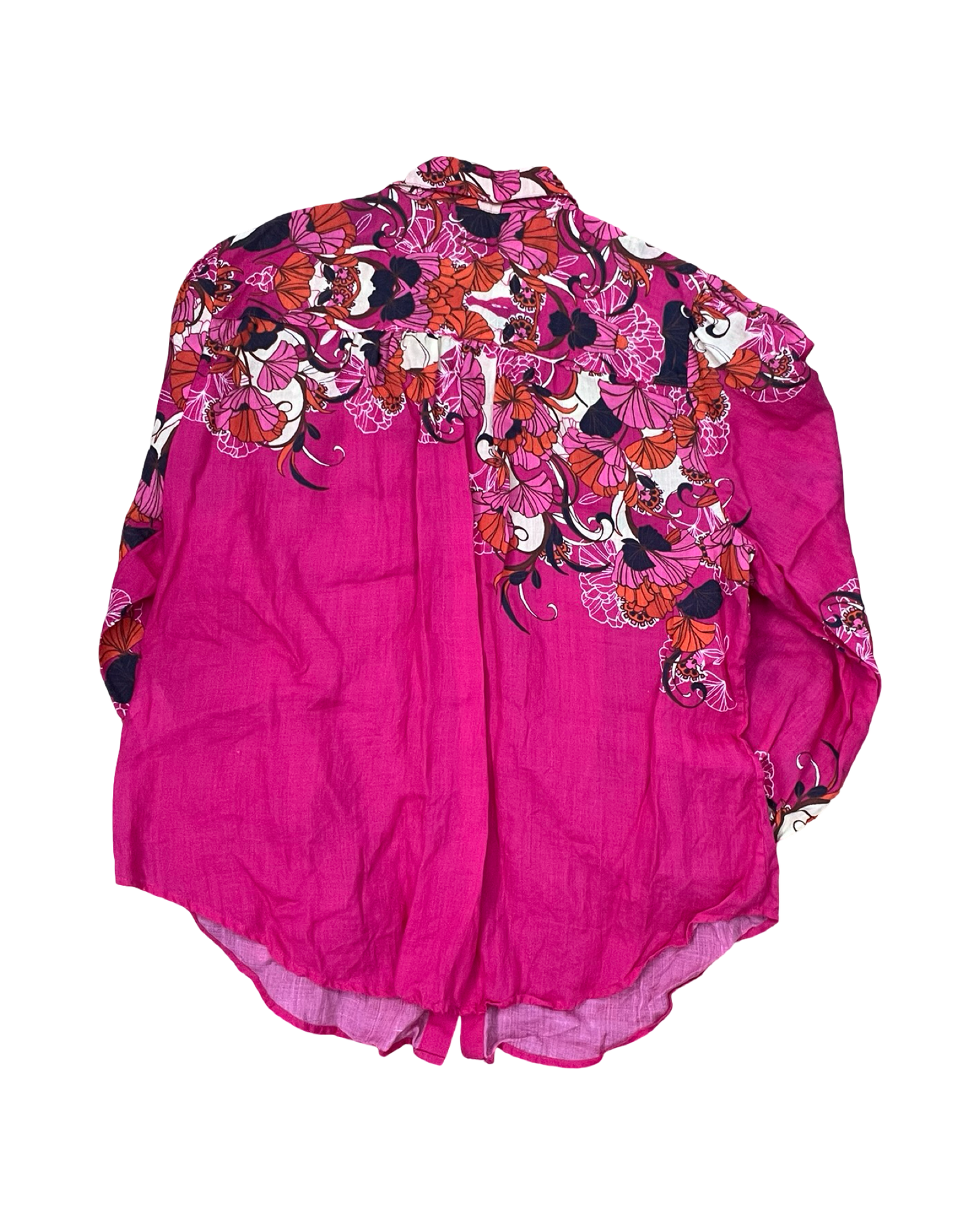 Blouse Ls By Chicos In Pink, Size:L