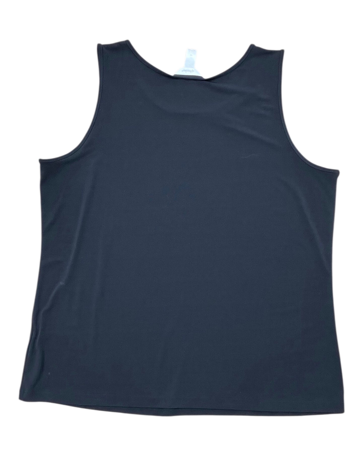 Top Sleeveless By Cj Banks In Black, Size:1X
