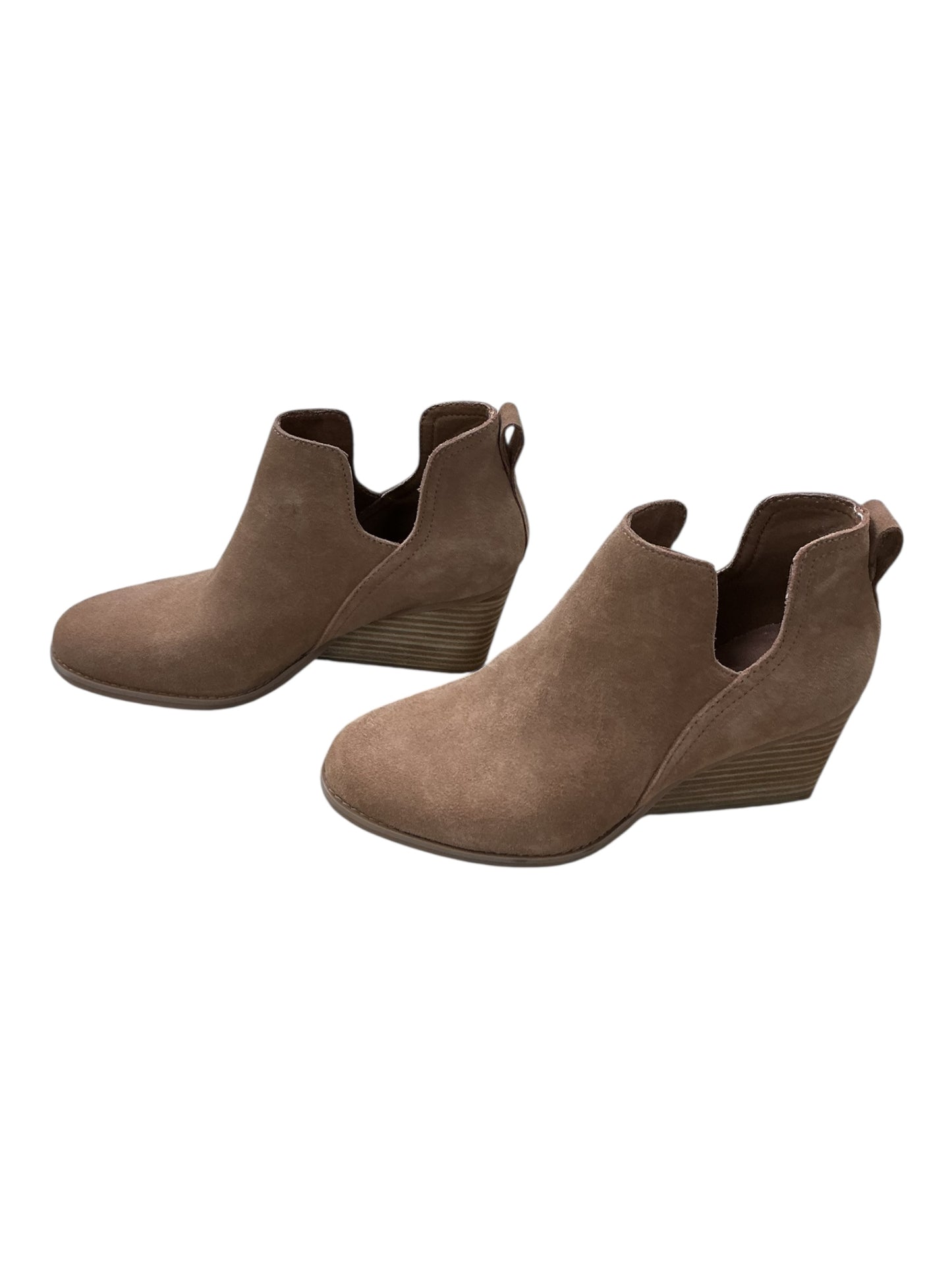 Shoes Heels Wedge By Toms In Tan, Size:8