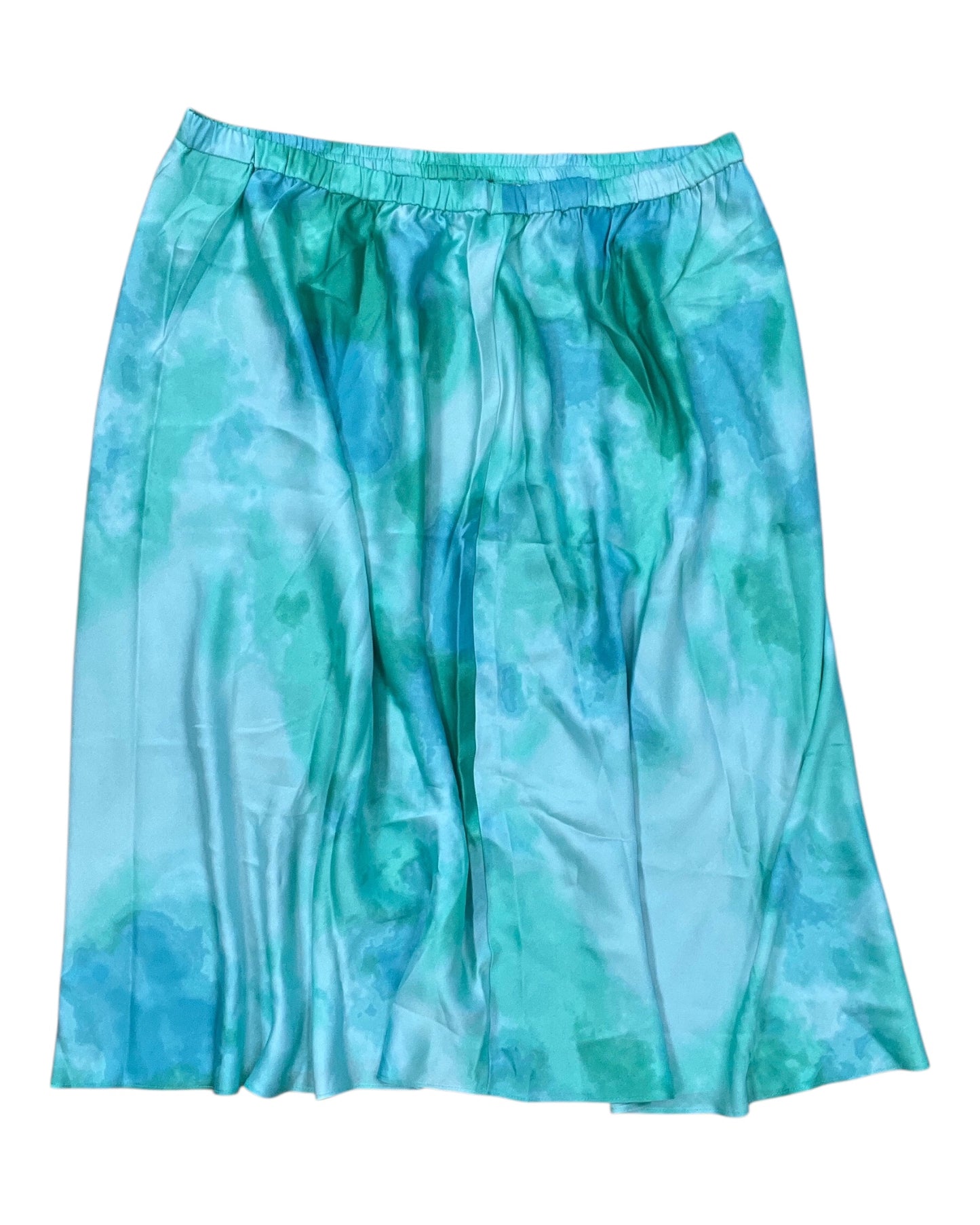 Skirt Midi By Susan Graver In Green, Size:2X