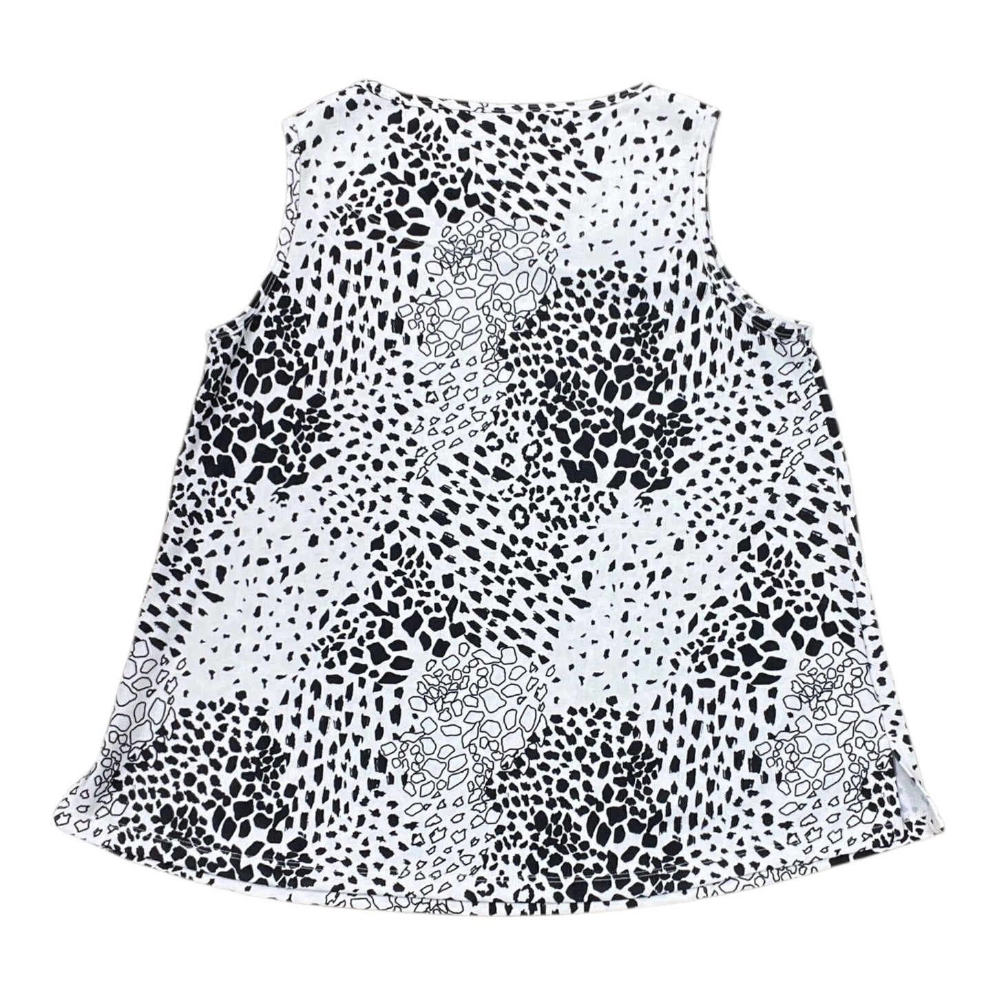 Tank Top By Multiples In Black & Cream, Size:M