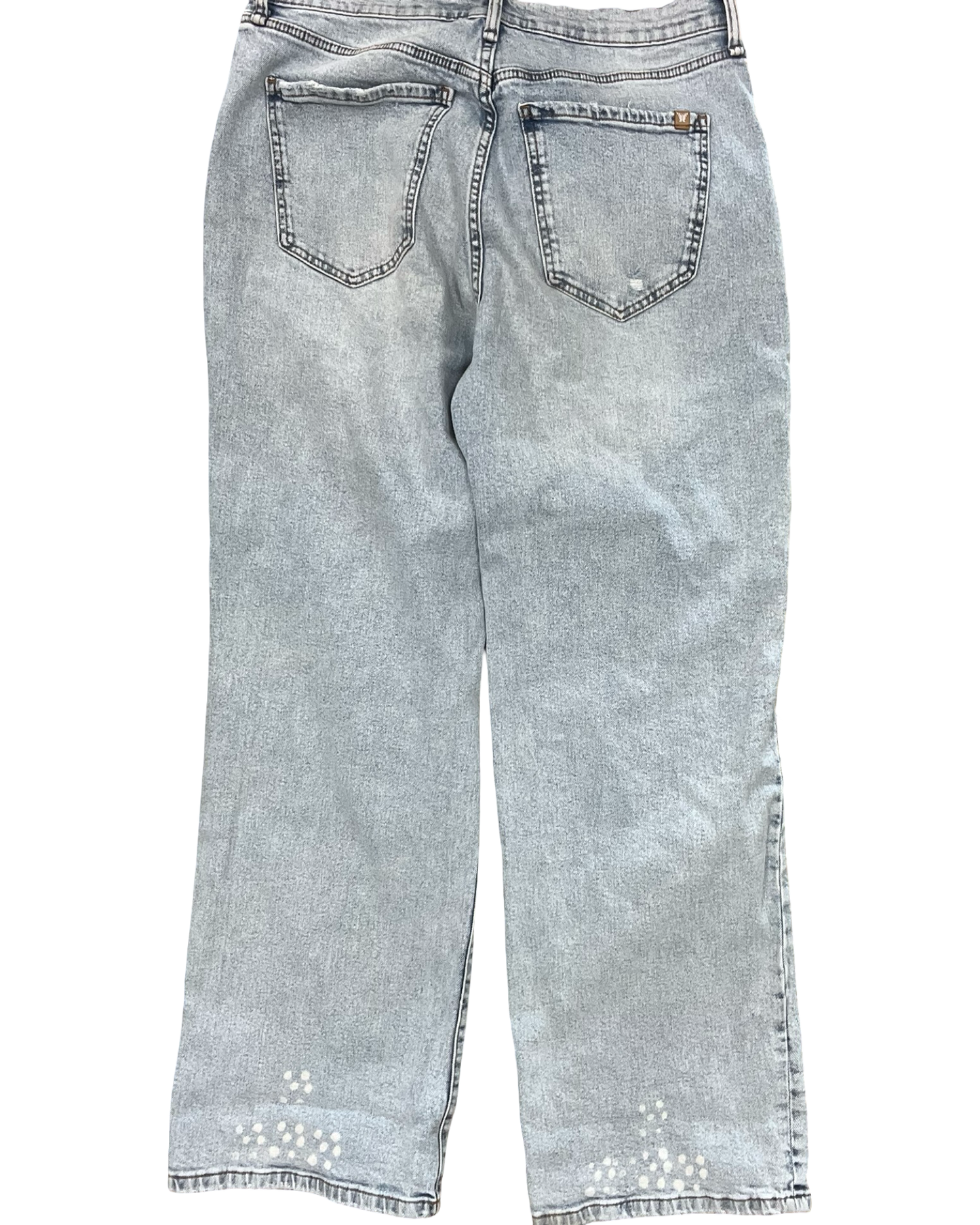 Jeans Wide Leg By Jessica Simpson In Blue Denim, Size:10