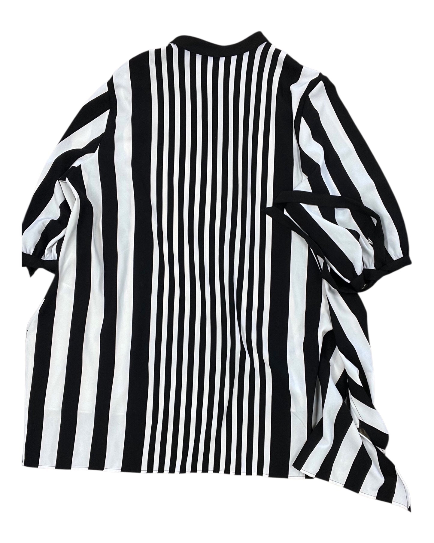 Blouse Ls By Clothes Mentor In Black & Cream, Size:2X