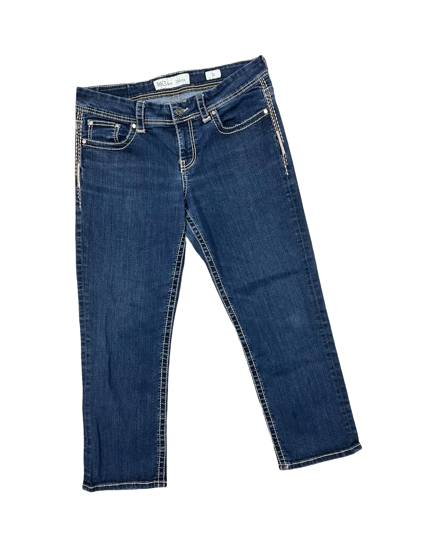 Jeans Boyfriend By Bke In Blue Denim, Size:12