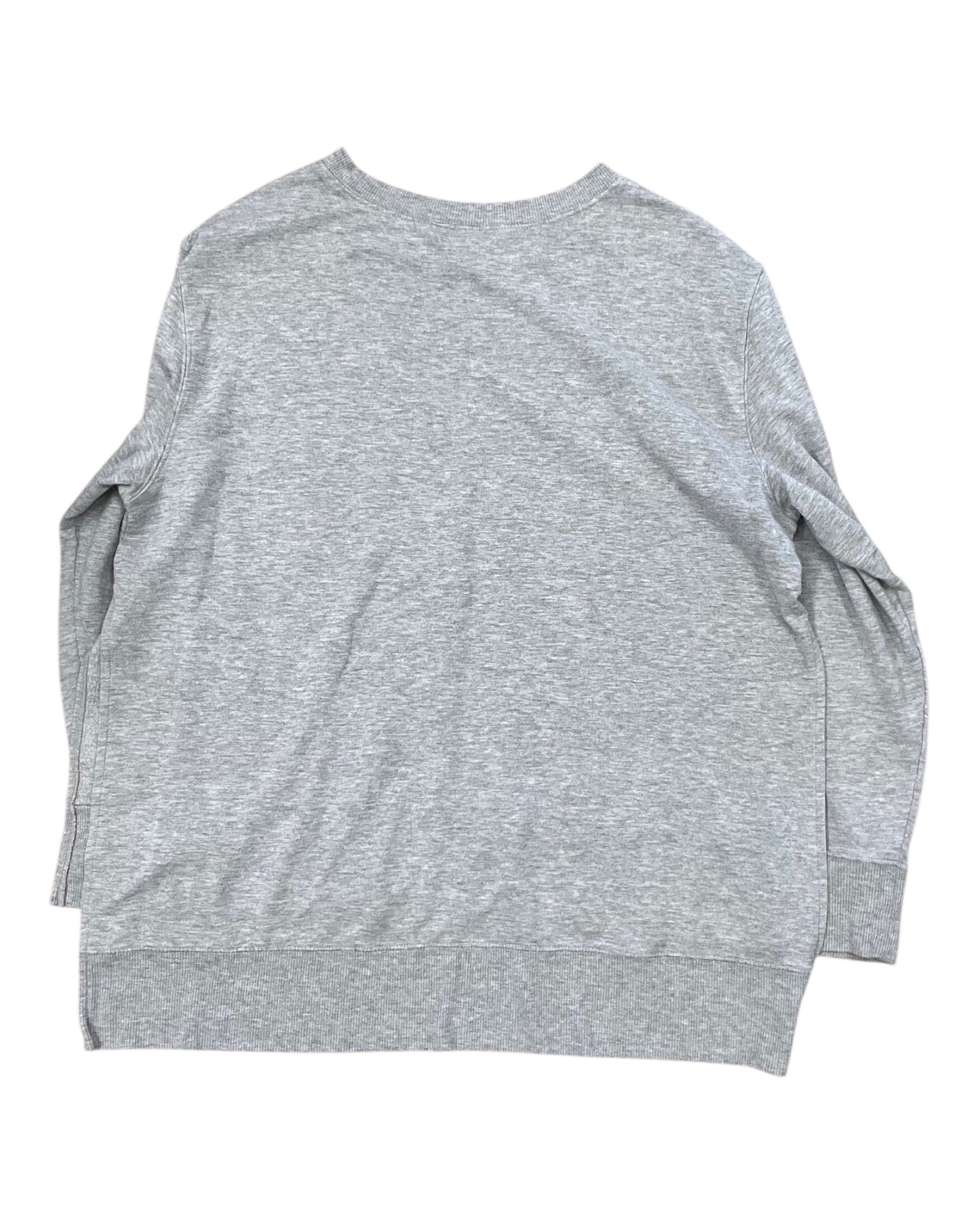 Sweatshirt Crewneck By Joy Lab In Grey, Size:1X