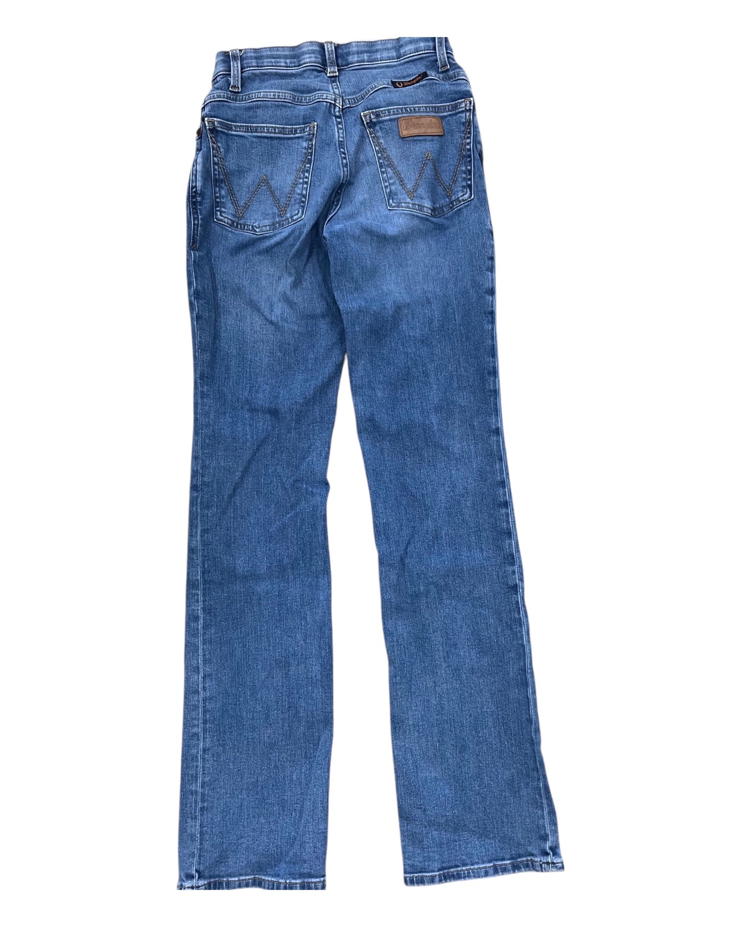 Jeans Straight By Wrangler In Blue Denim, Size:2