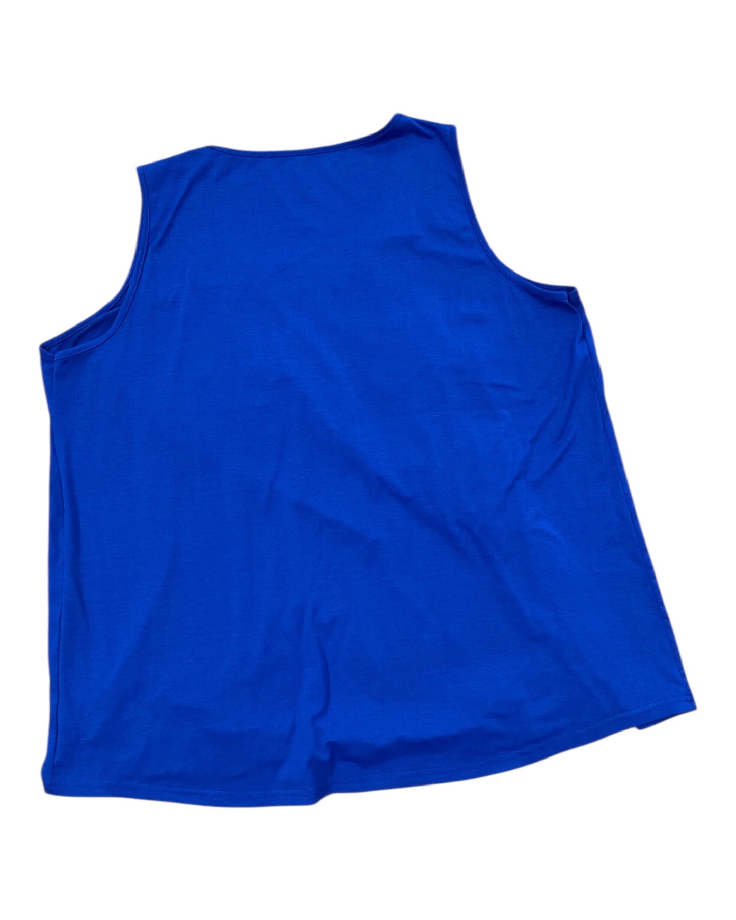 Top Sleeveless By Clothes Mentor In Blue, Size:2X