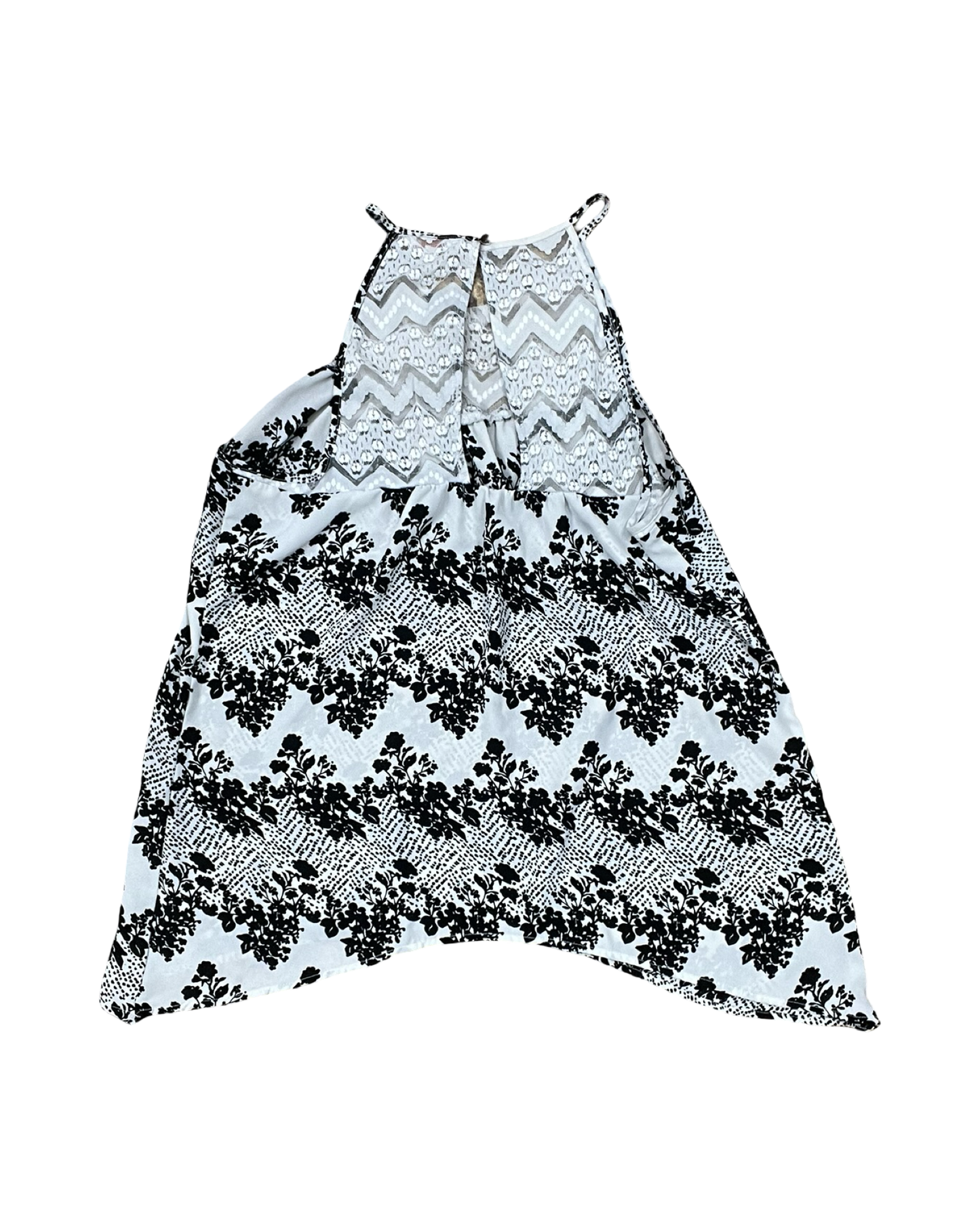 Top Sleeveless By Candies In Black & White, Size:L