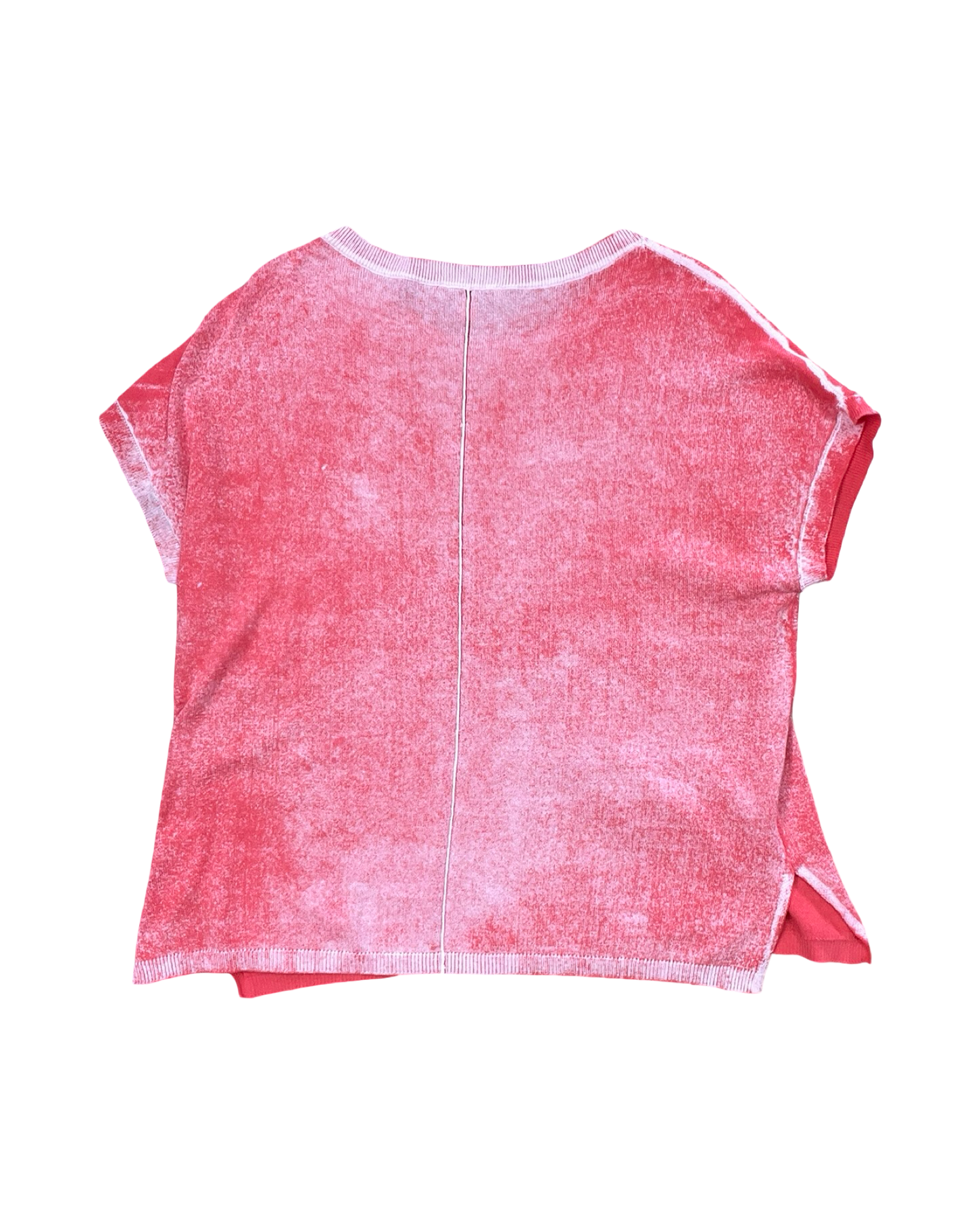 Top Ss By Clothes Mentor In Orange & White, Size:S