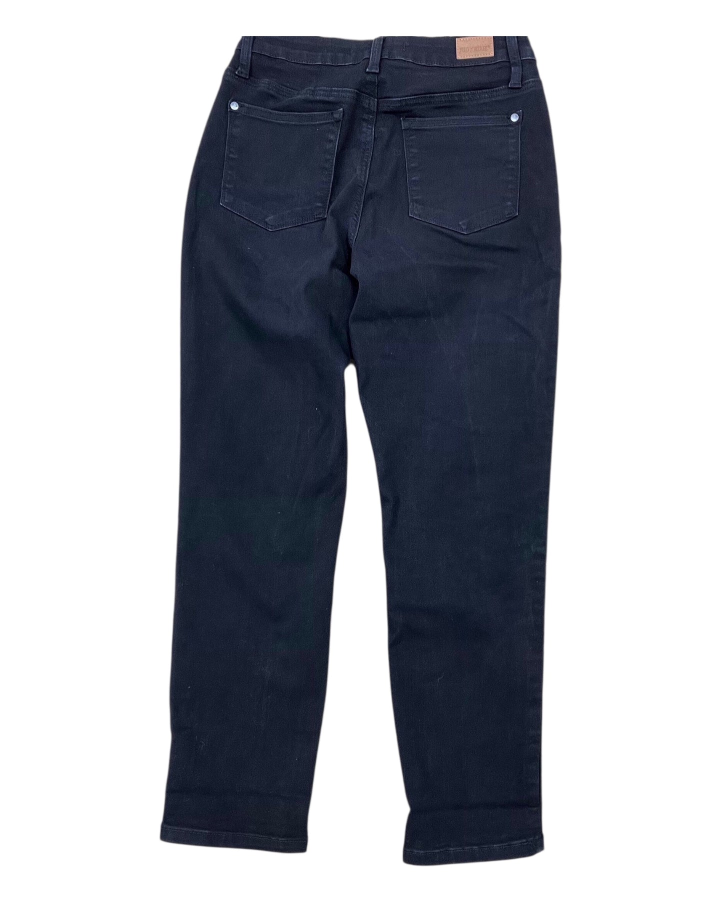 Jeans Boyfriend By Judy Blue In Black Denim, Size:4