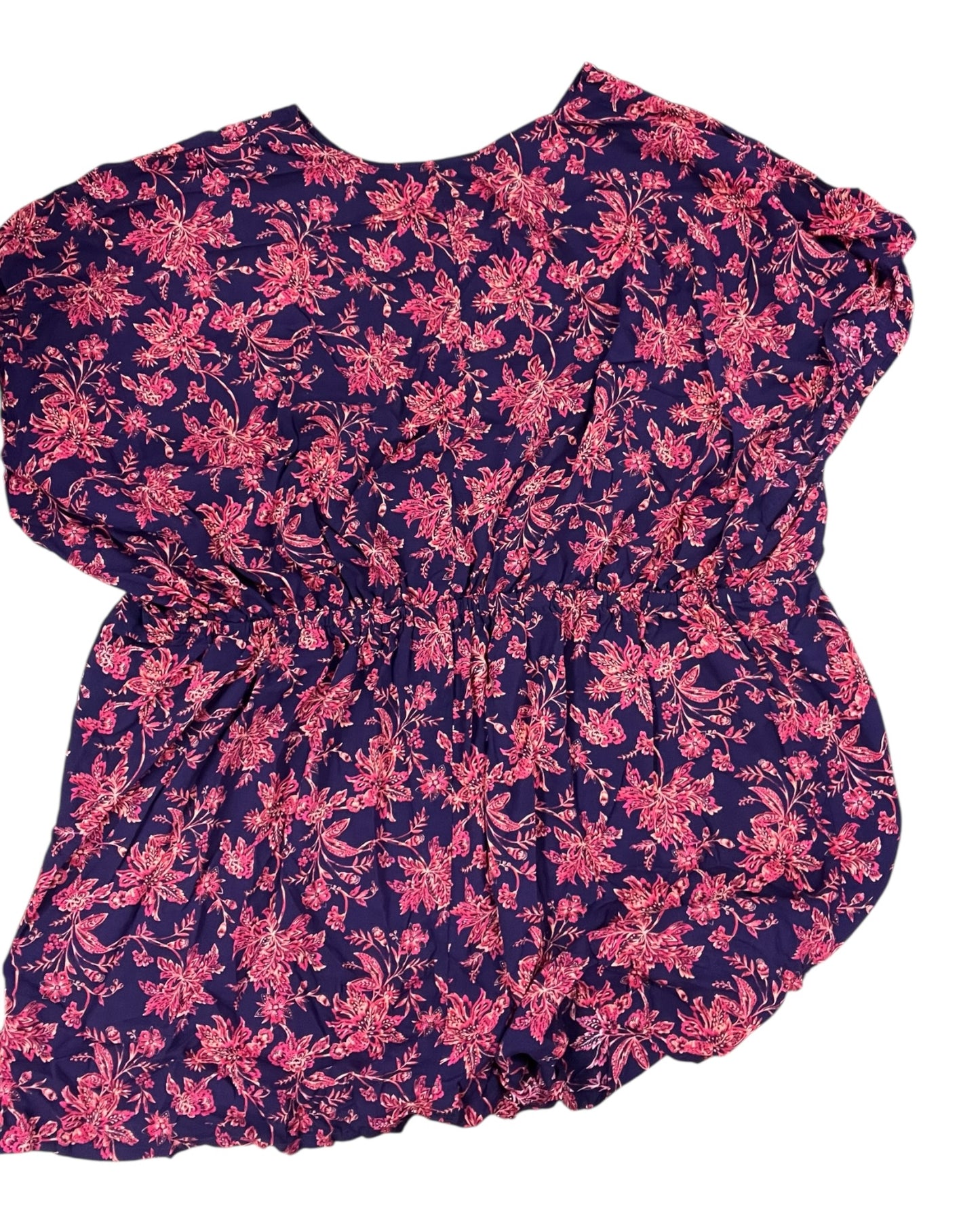 Dress Casual Short By Lands End In Floral Print, Size:1X