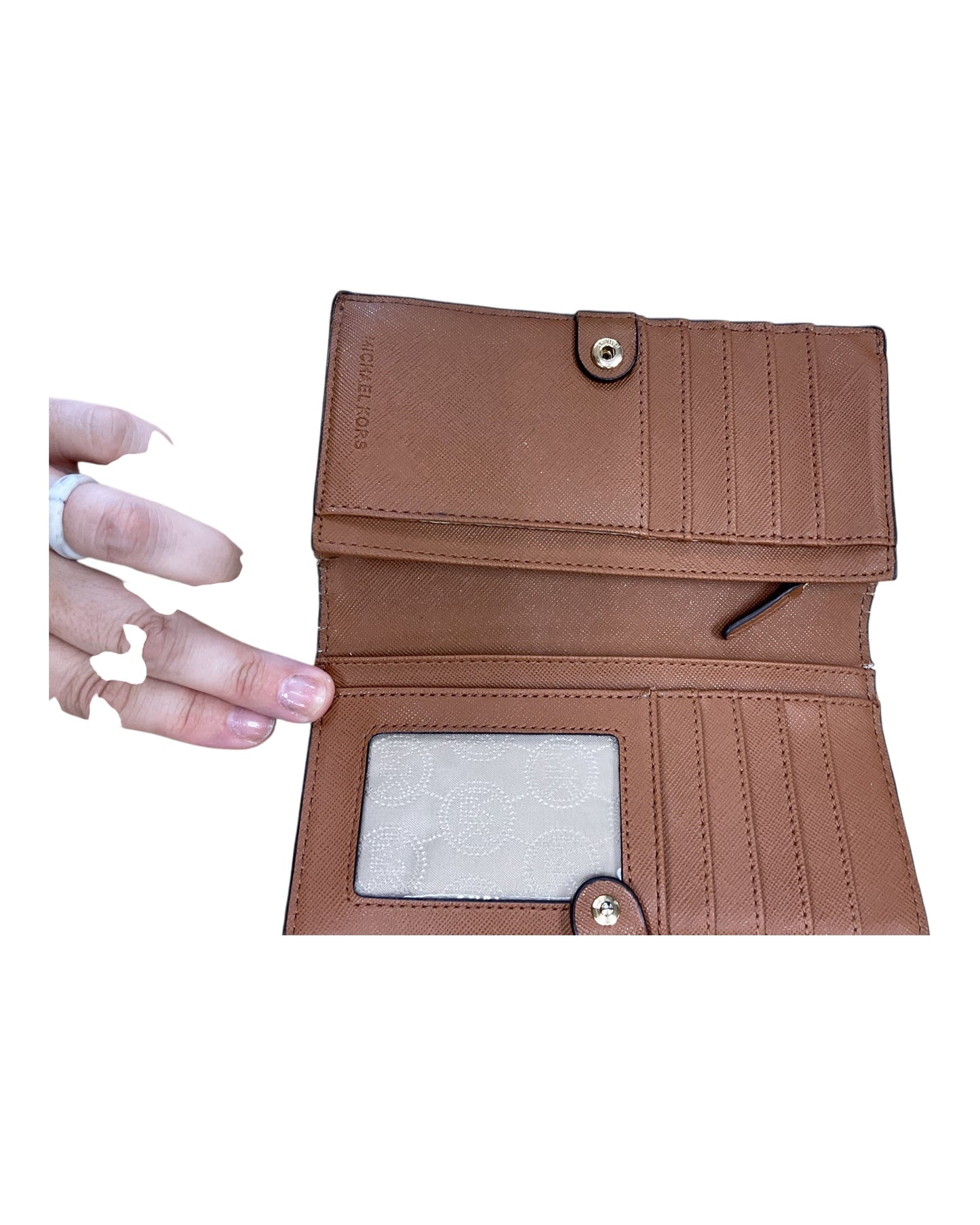 Wallet Designer By Michael Kors In Brown, Size:Small