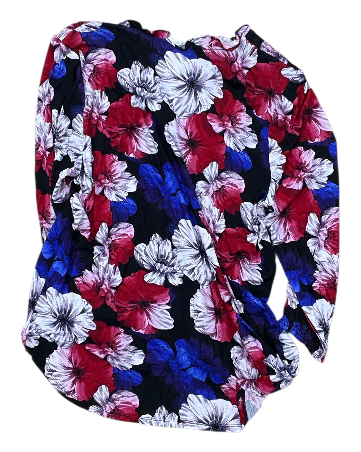 Top Ls By Liz Claiborne In Blue & Red, Size:Xl