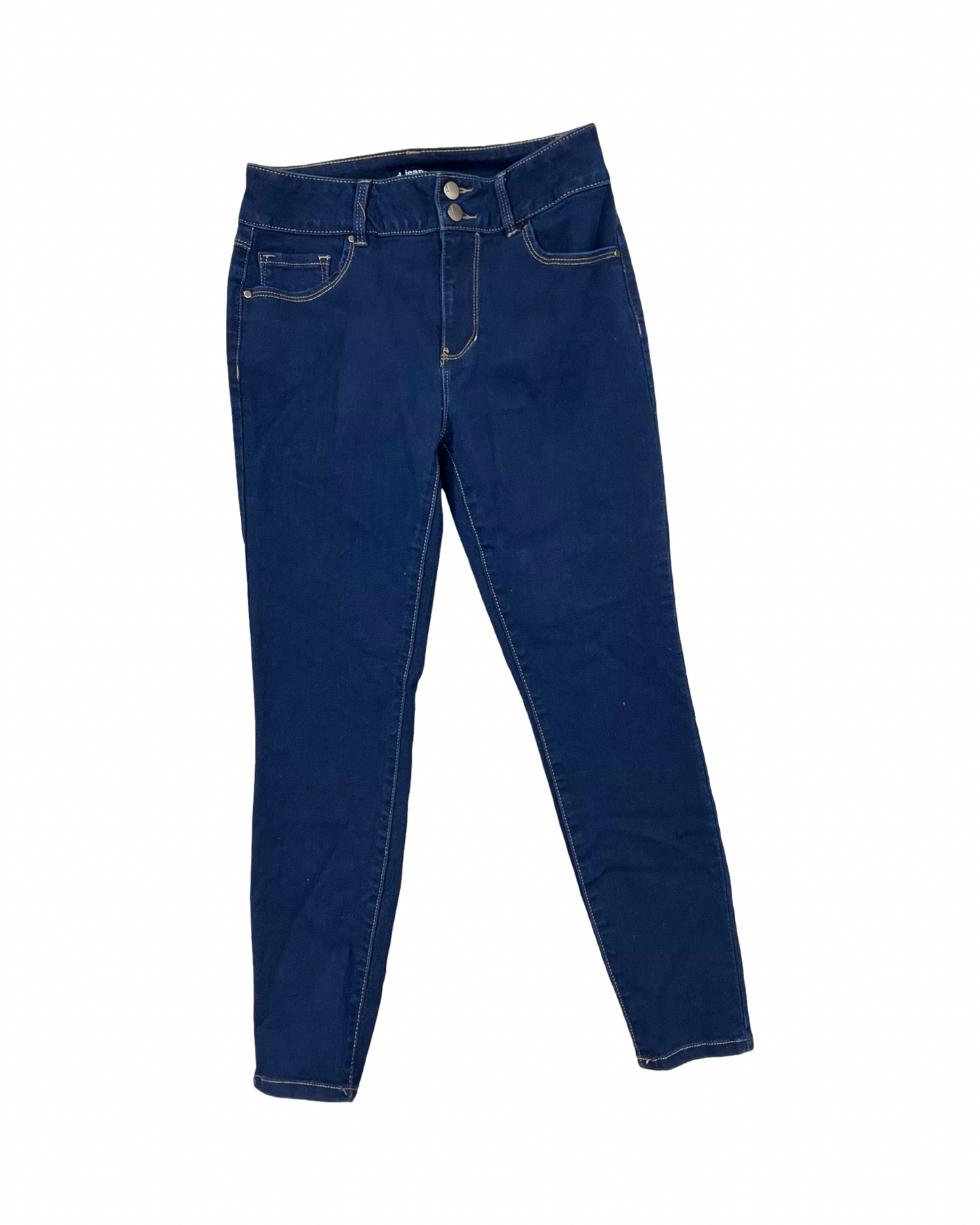 Jeans Cropped By D Jeans In Blue Denim, Size:8