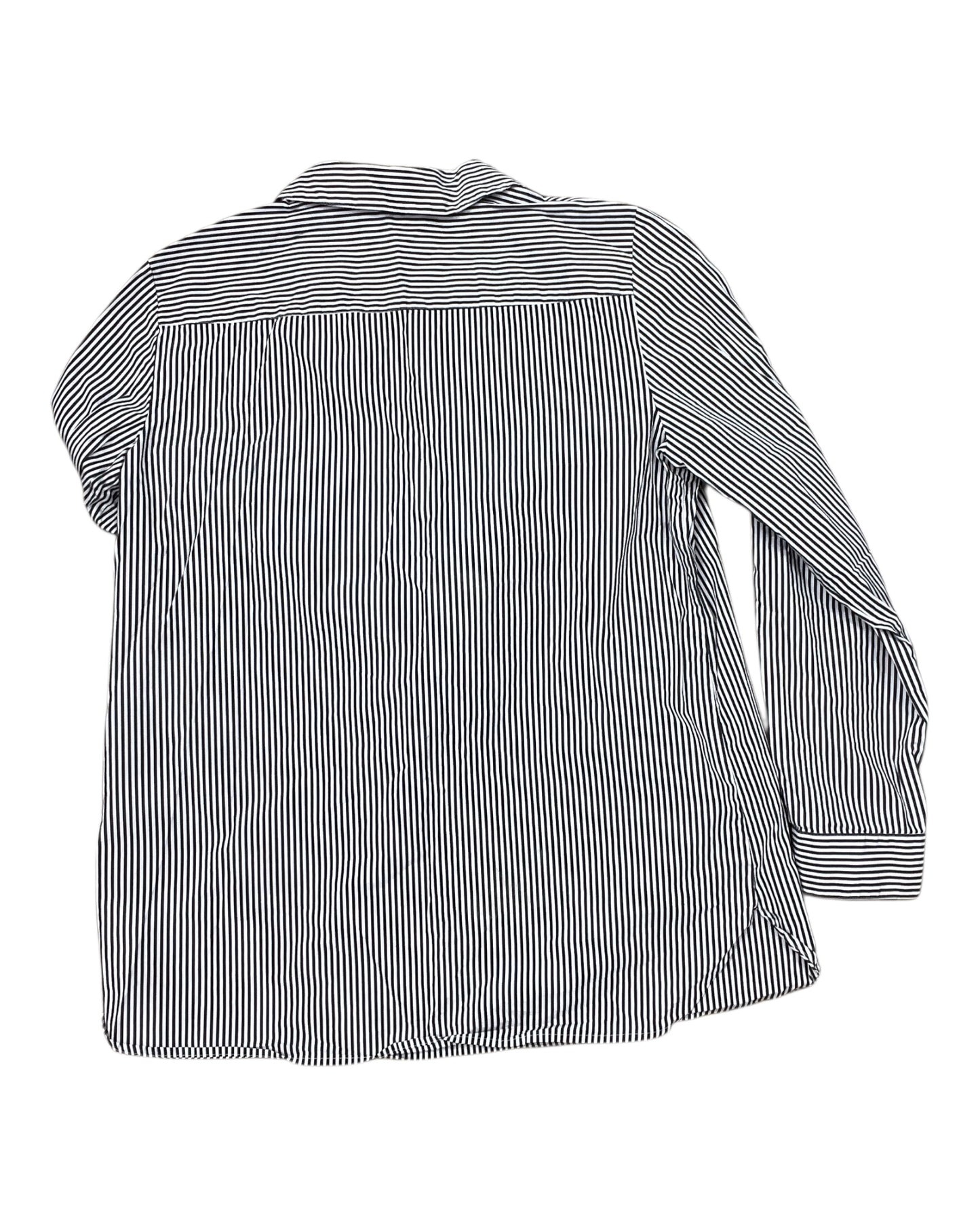 Top Ls By Calvin Klein In Black & White, Size:L