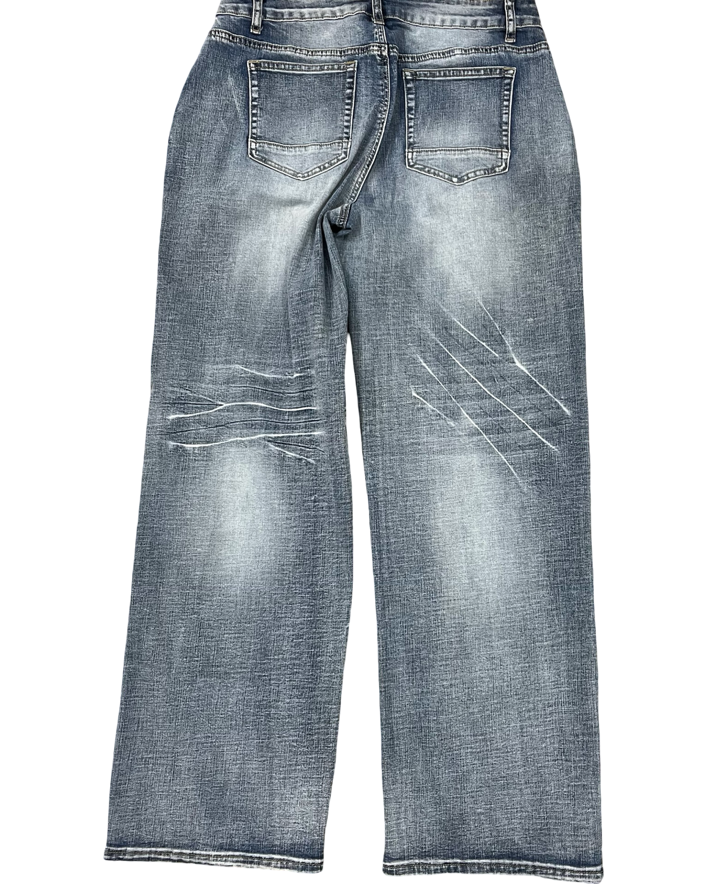 Jeans Wide Leg By Clothes Mentor In Blue Denim, Size:16