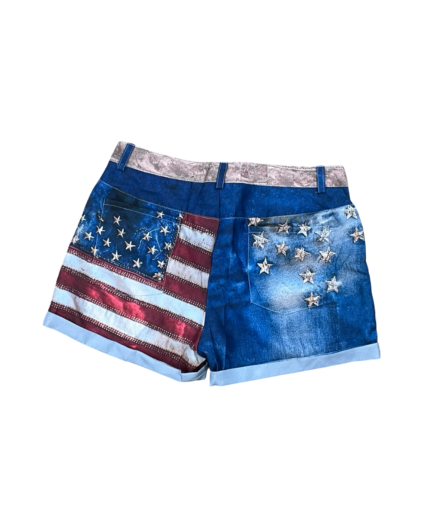Shorts By Clothes Mentor In Blue Red & White, Size:L