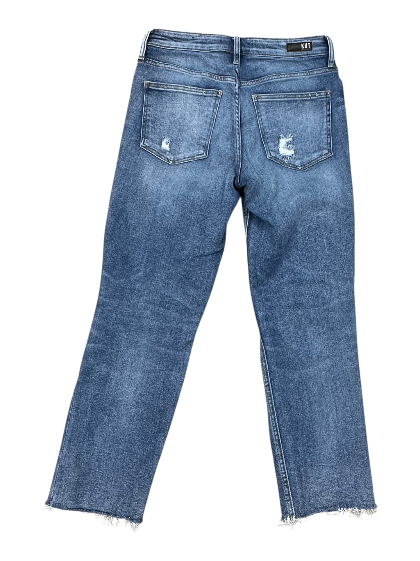 Jeans Cropped By Kut In Blue Denim, Size:6