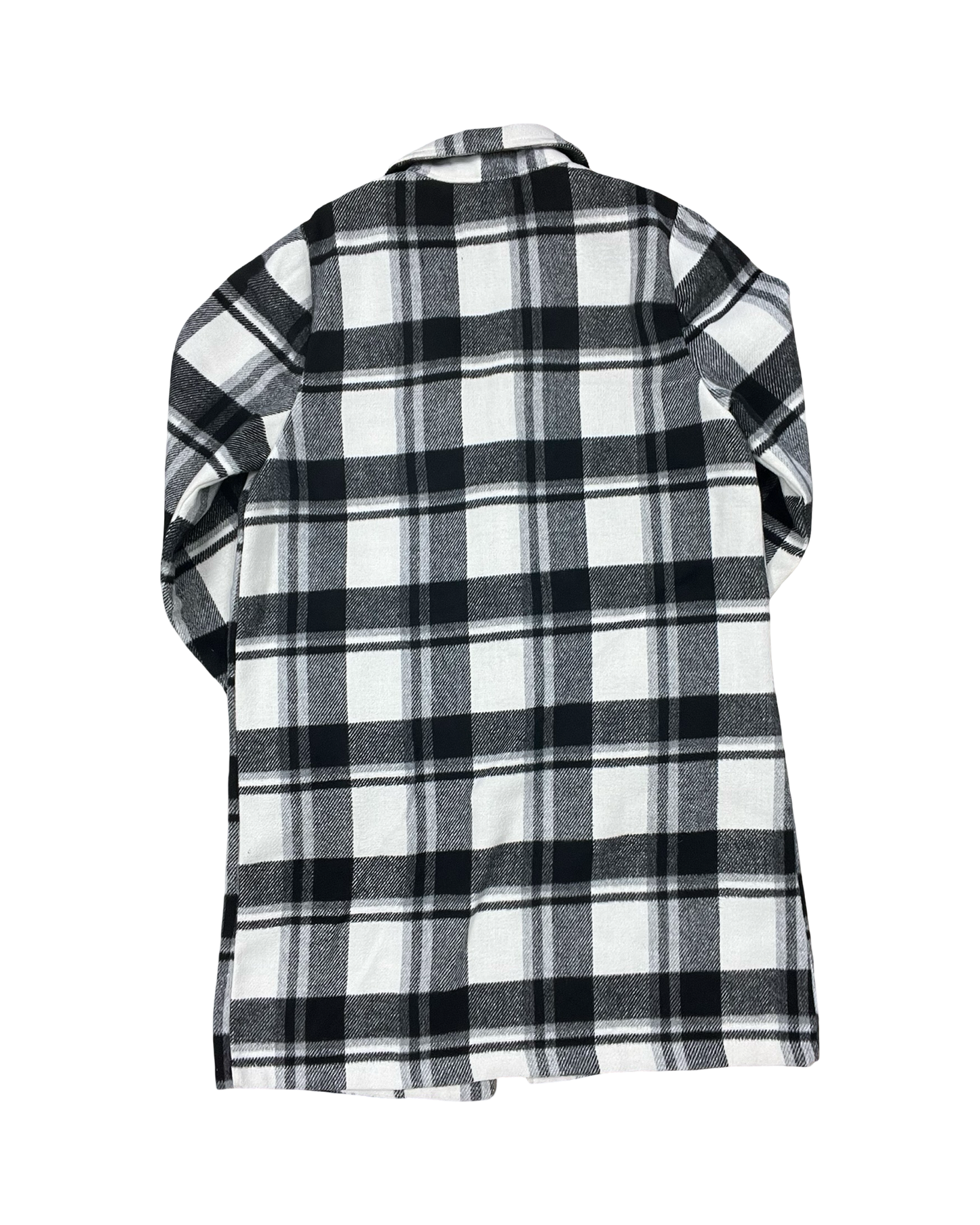 Jacket Shirt By Love Tree In Black & White, Size:L