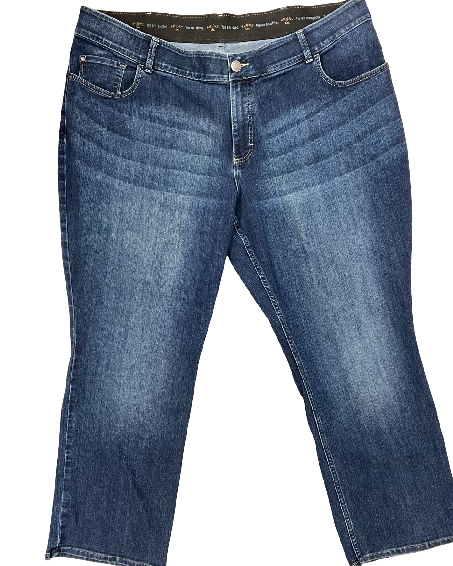 Jeans Boot Cut By Lee In Blue Denim, Size:24